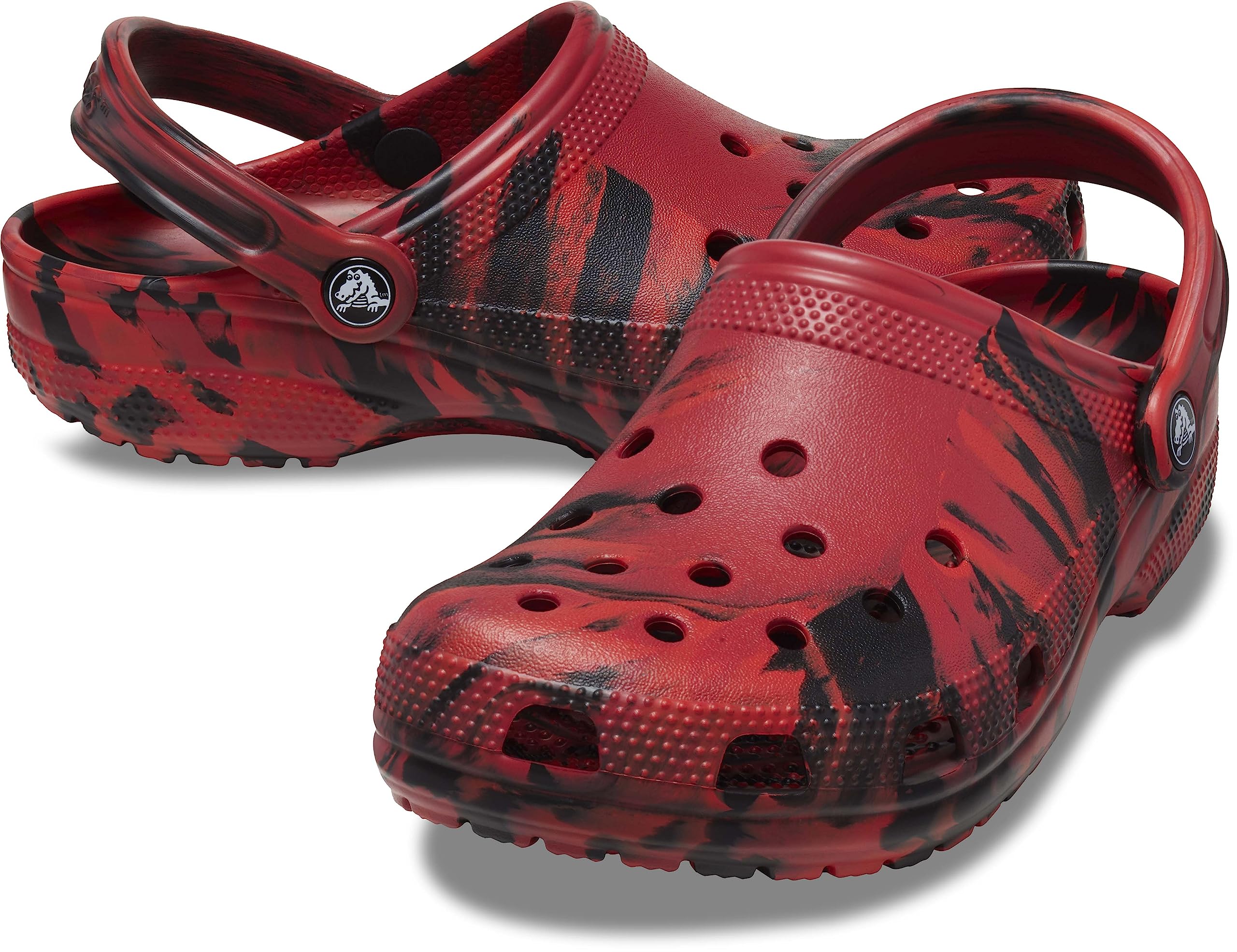Crocs Unisex Classic Marbled Tie-Dye Clog | Comfortable Slip-On Shoes for Men & Women | Perfect for Beach, Pool, Garden & Casual Wear