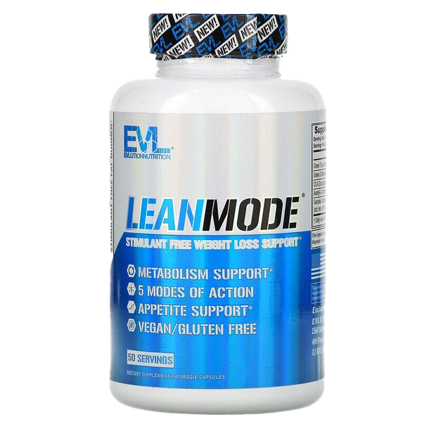 Evlution Nutrition LeanMode Fat Burner Supplement - 150 Capsules for Weight Loss & Metabolism Boost | Supports Energy & Focus for Fitness & Active Lifestyle