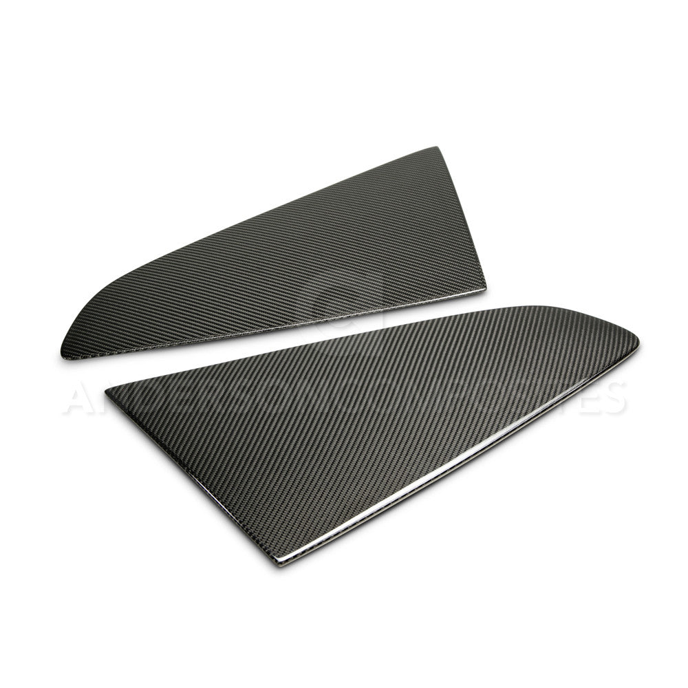 2015-2020 Ford Mustang Type V Window Louvers - Vented Anderson Composites AC WL15FDMU F - Sleek Rear Window Shades for Enhanced Style & Airflow - Perfect for Car Enthusiasts & Street Racing
