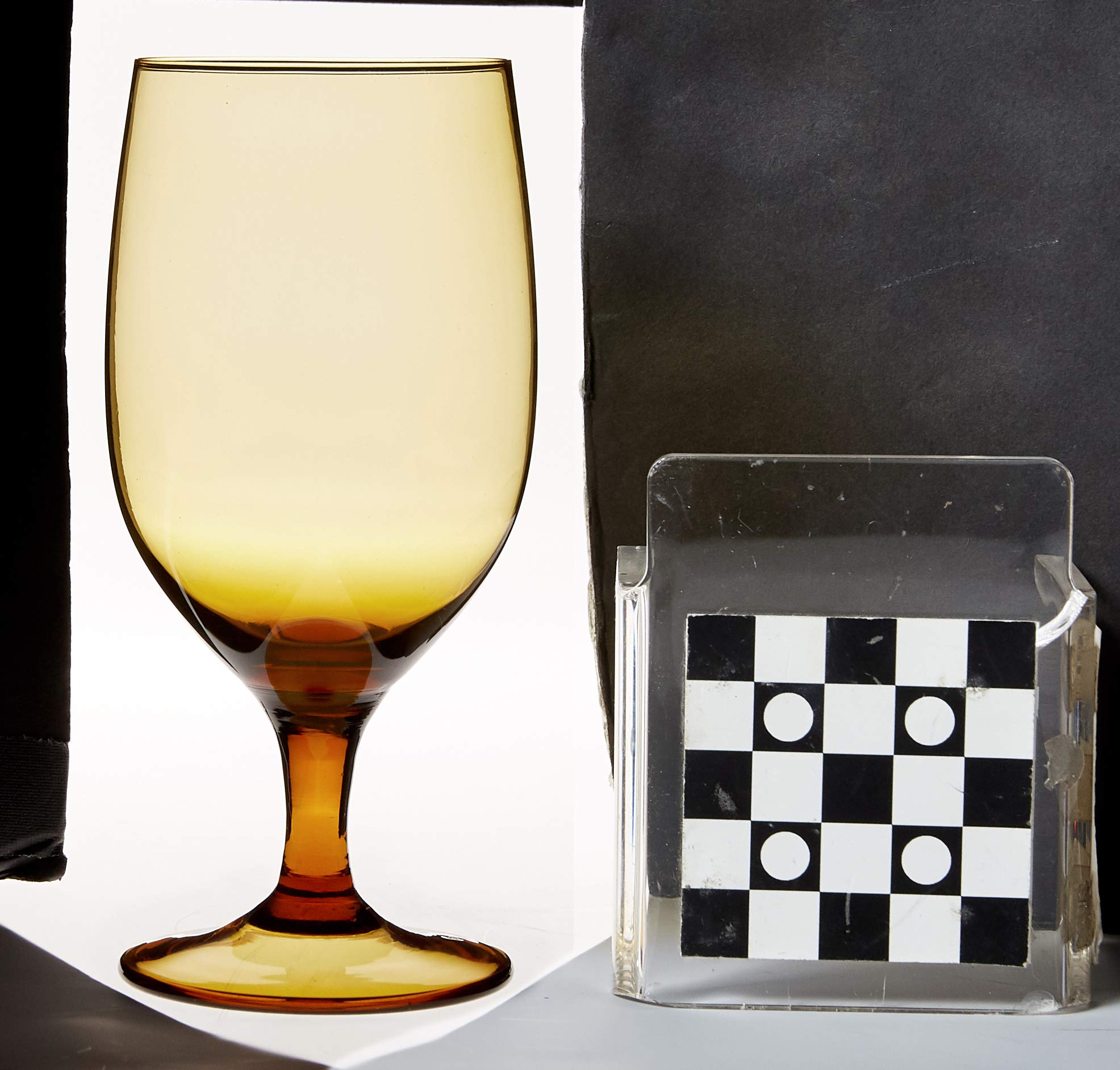 Premium D&V Glass Gala Collection 15oz Amber Goblets - Set of 12 Elegant Beverage Glasses for Wine, Cocktails & Formal Dining - Perfect for Weddings, Parties & Holiday Entertaining