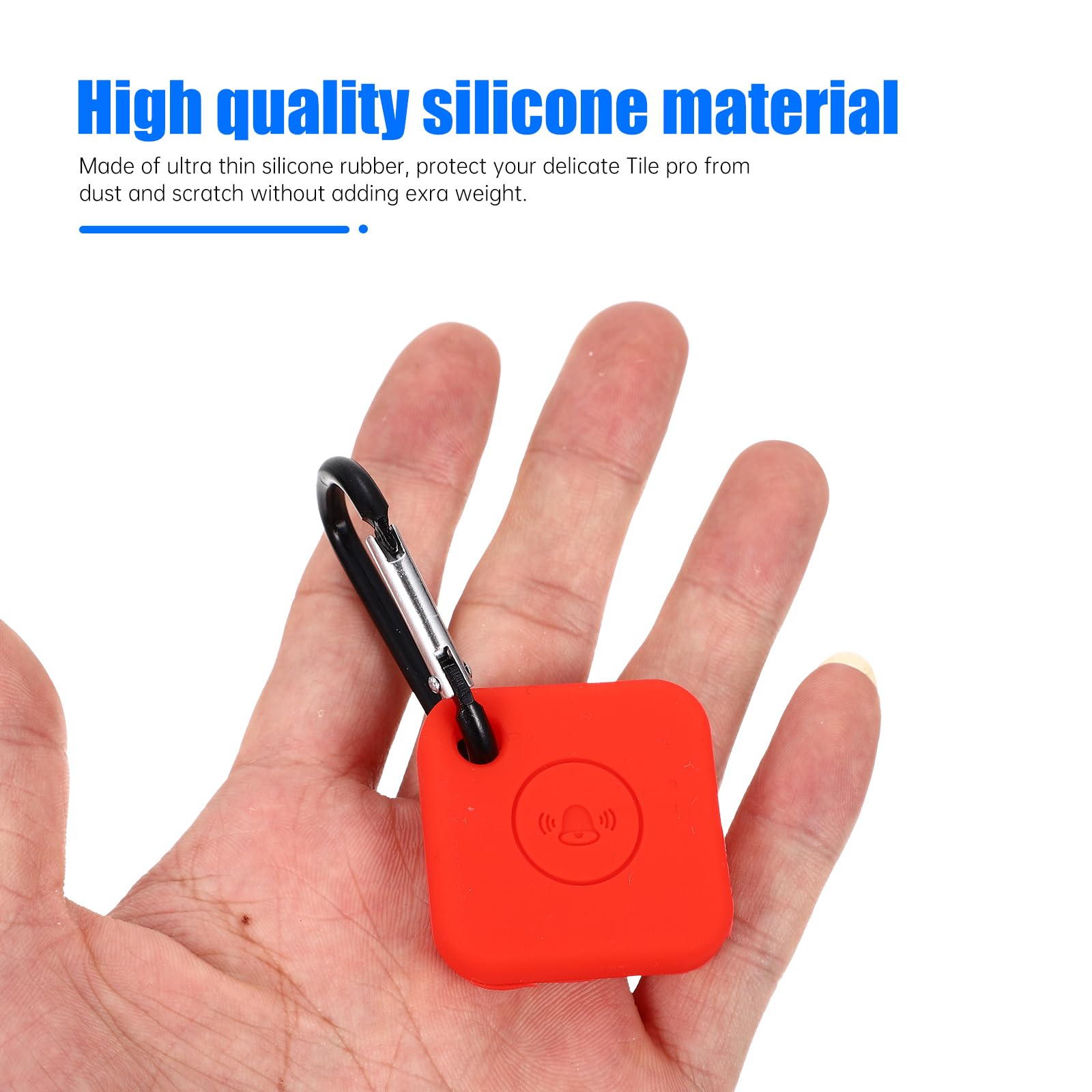 HEMOTON 3-Pack Silicone Case for Tile Mate - Anti-Scratch Protective Cover with Keychain | Durable Phone & Key Finder Shell | Perfect for Travel, Home, and Office Organization