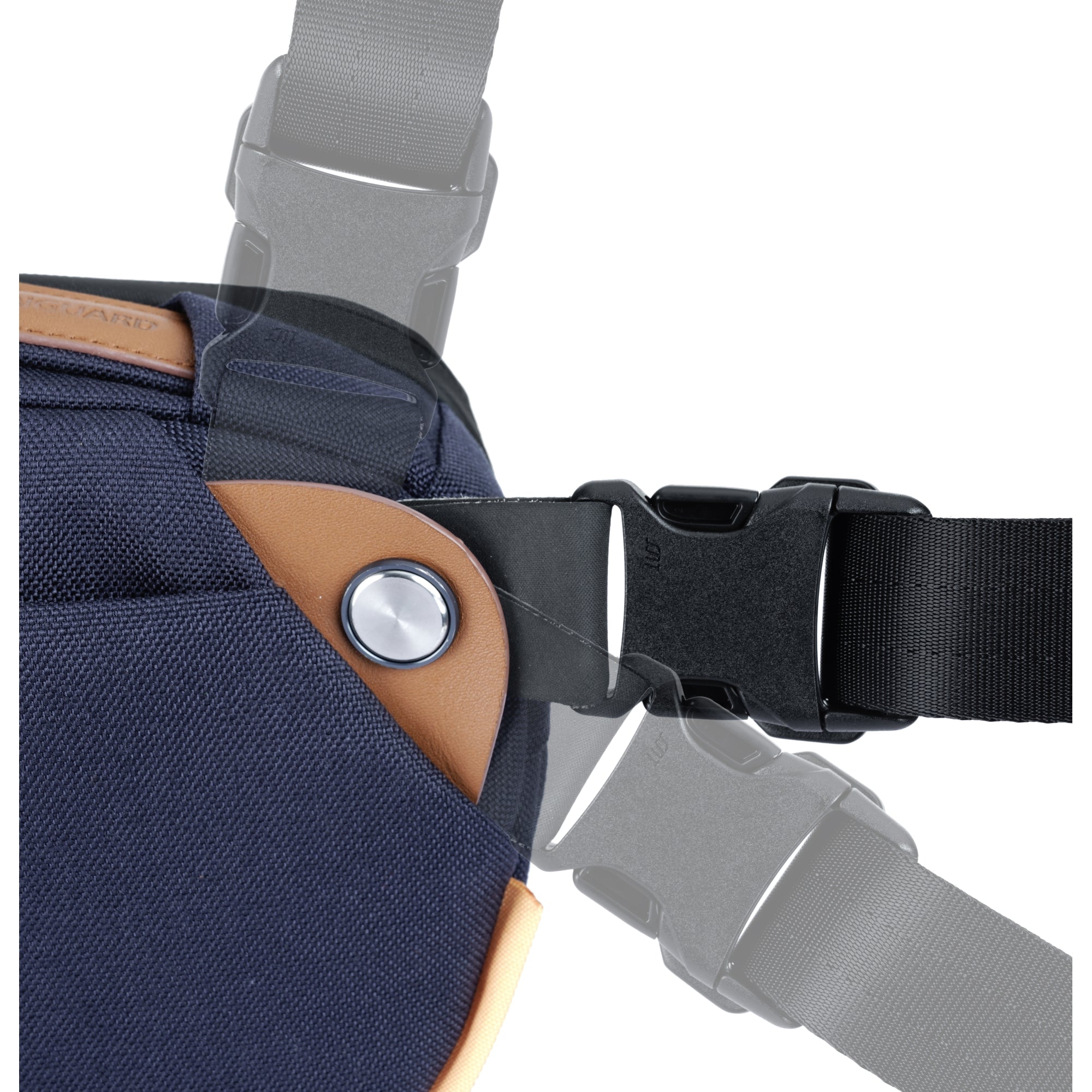 VEO City CB34 NV Crossbody Camera Bag for DSLR - Waterproof & Anti-Theft Design, Navy Blue - Perfect for Travel, Hiking & Everyday Use
