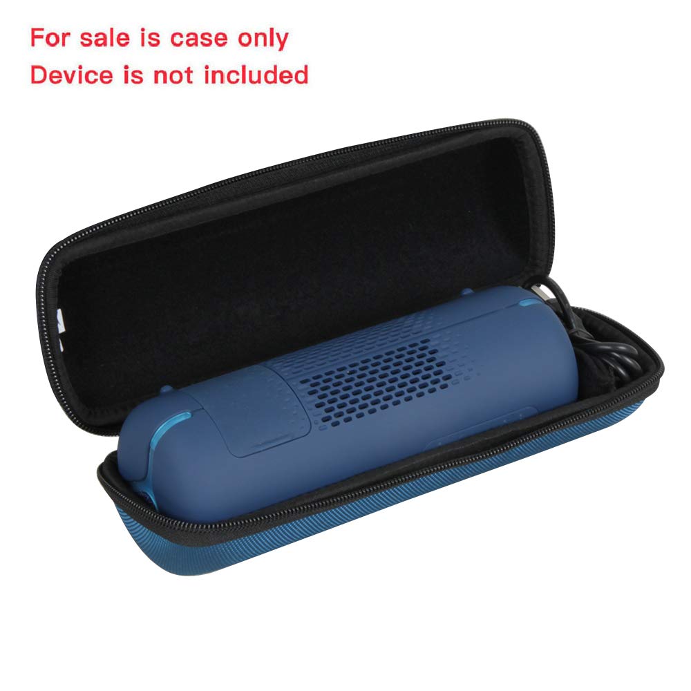 Hermitshell Hard EVA Travel Case for Sony SRS-XB22 Extra Bass Bluetooth Speaker - Waterproof Protective Cover with Carabiner (Blue) - Perfect for Outdoor Adventures, Travel & Daily Commute