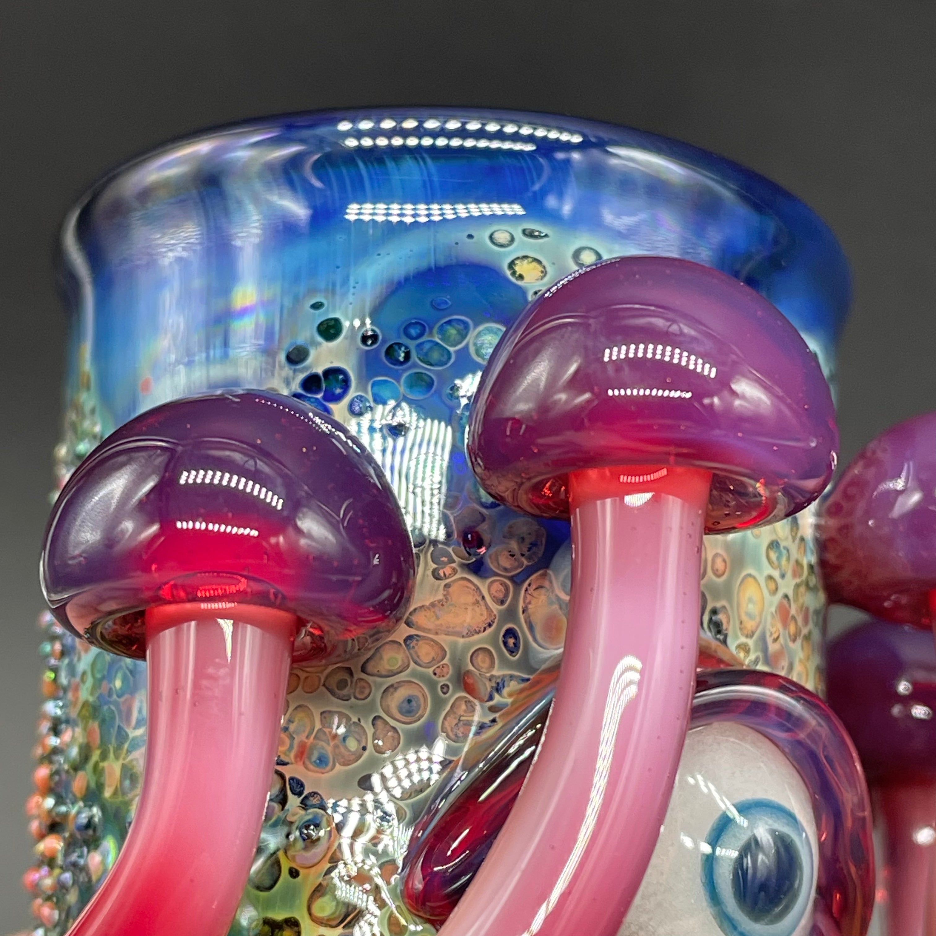 Premium Phoenix Mushroom Shot Glass Set - Unique Ceramic Drinking Cups for Tequila, Whiskey & Cocktails - Perfect for Parties, Bars & Home Decor