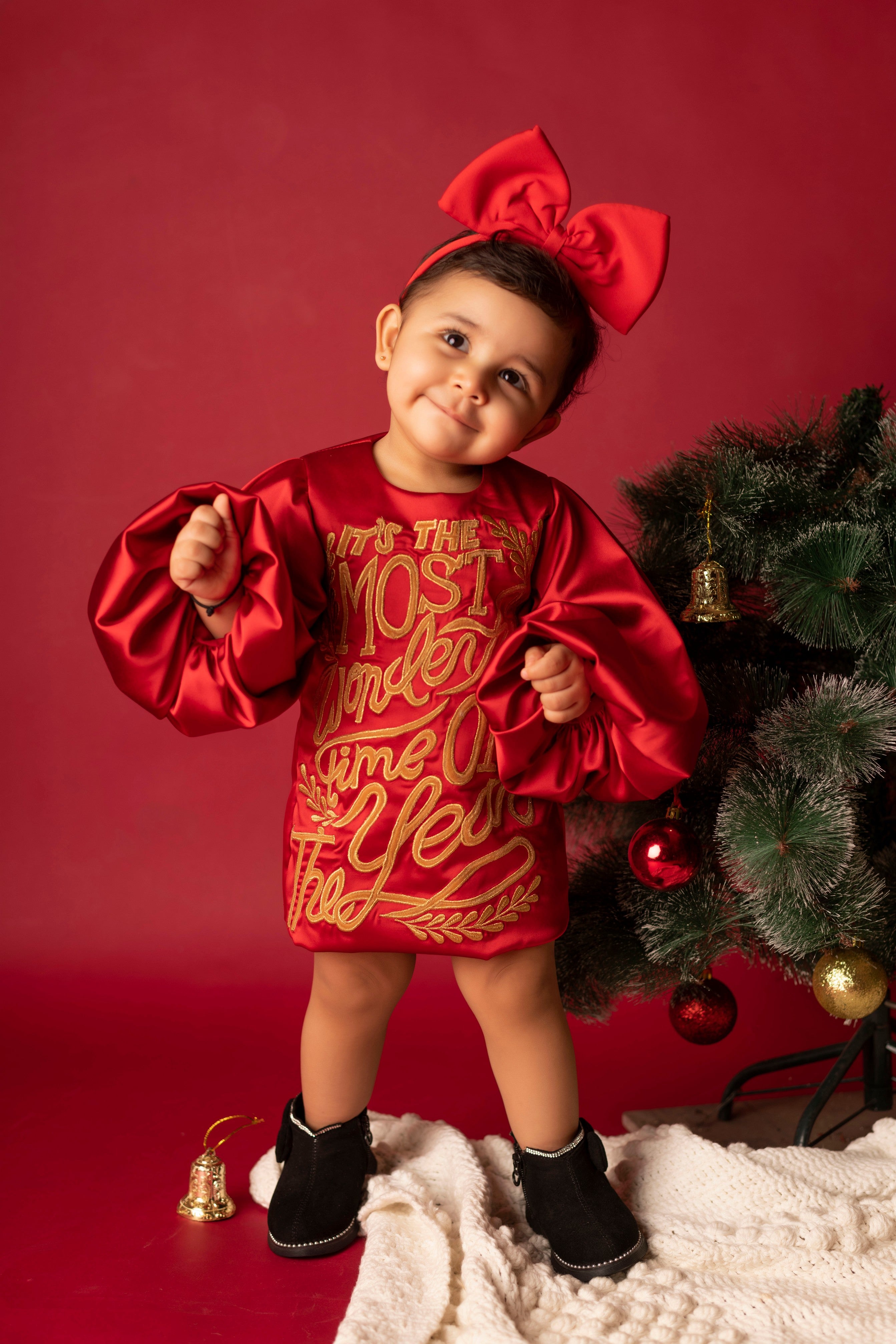 Pre Order: Elegant Red New Year Dress for Women - Perfect for Holiday Parties, Festive Gatherings & Celebrations