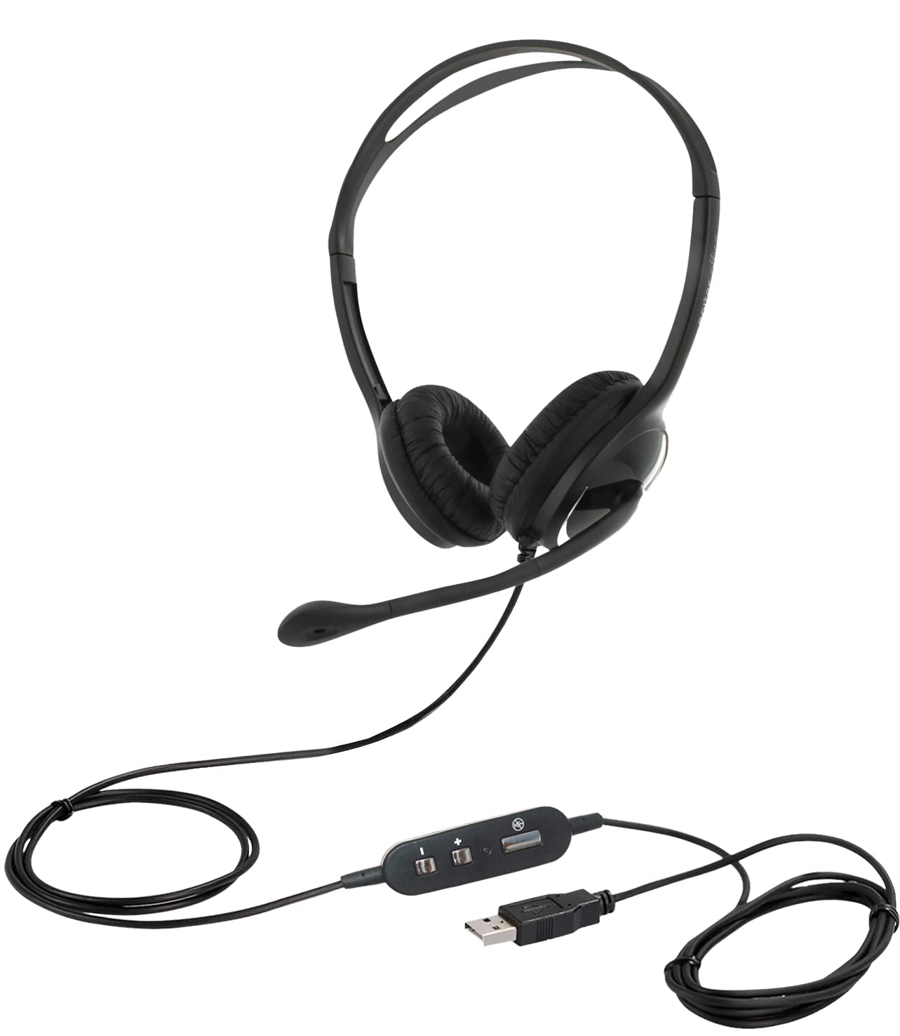 Eartec Office 150D USB Headset with Noise-Canceling Mic - Compatible with MS Teams, Skype for Business & Zoom - Comfortable Double Ear Design for Home Office, Call Centers & Remote Work