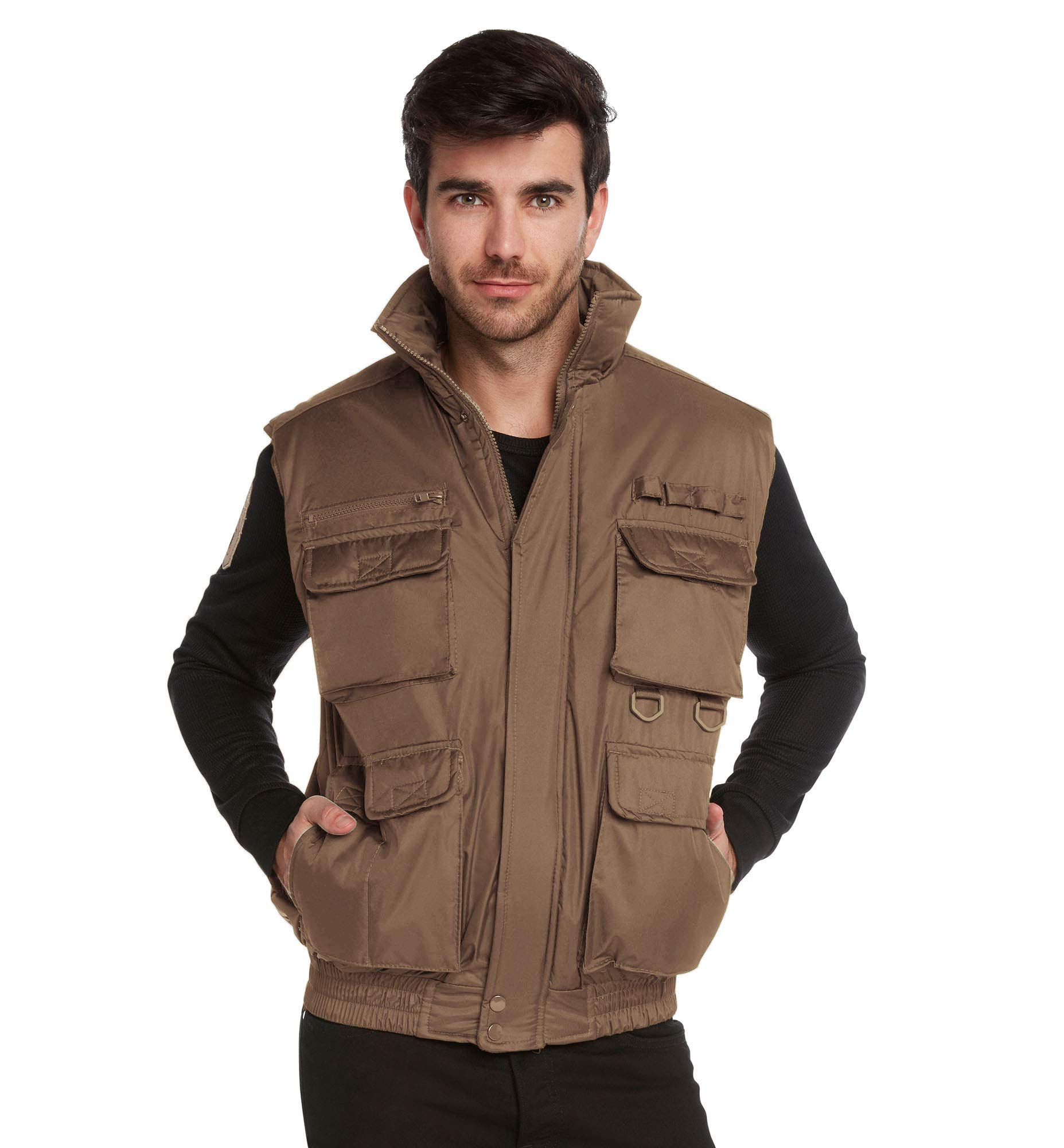 9 Crowns Men's Tactical Vest for Fishing & Hunting - Durable Outdoor Gear with Multiple Pockets - Perfect for Camping, Hiking & Airsoft Activities