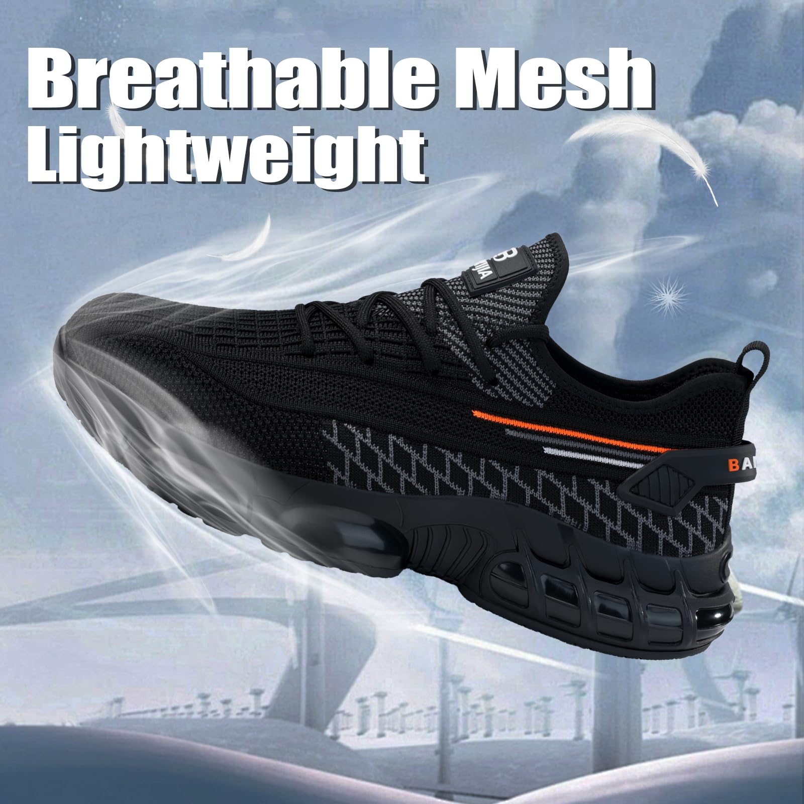 **Lightweight Steel Toe Work Shoes for Men & Women - Construction, Industrial Safety Sneakers with Comfort - Perfect for Warehouse, Factory & Outdoor Jobs**