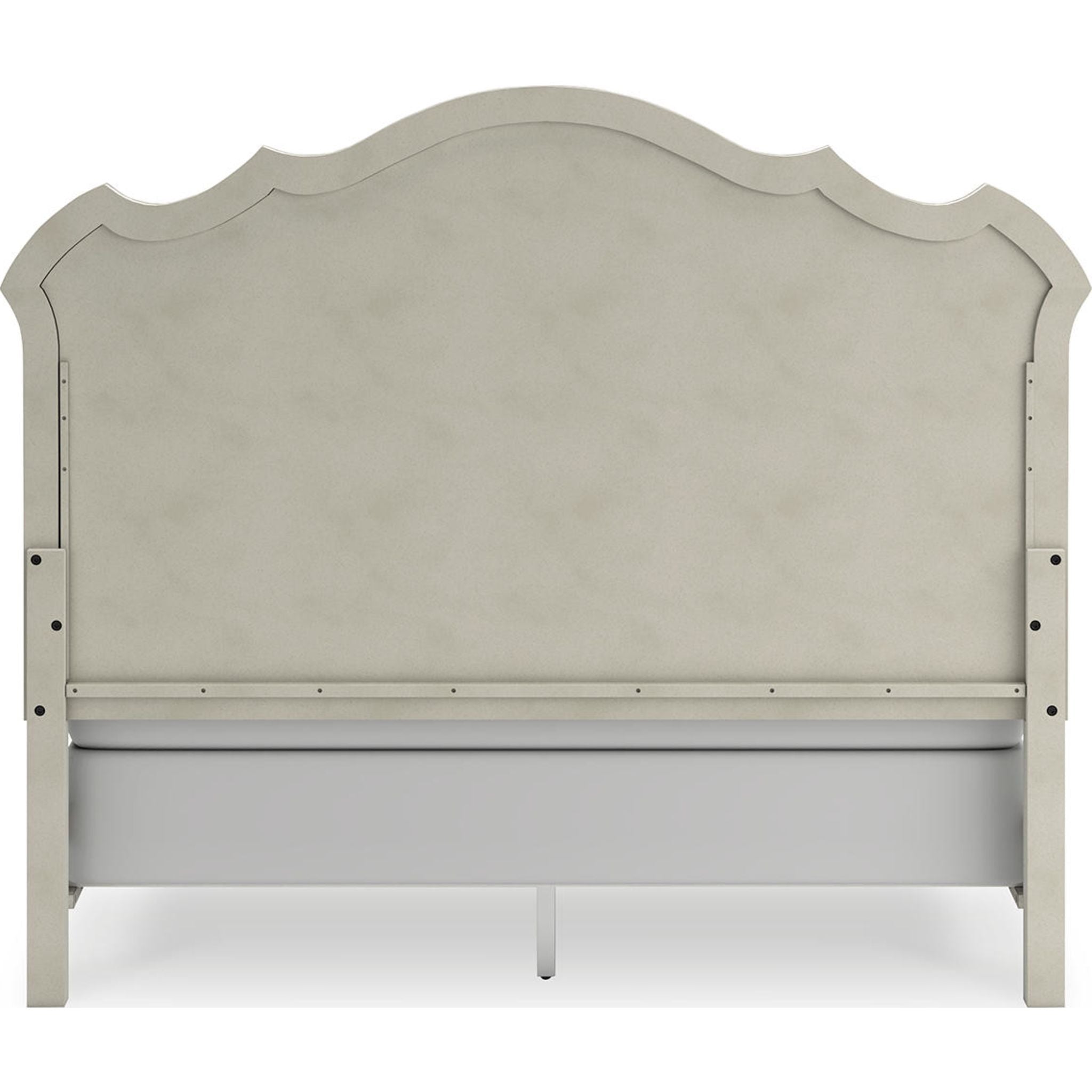 Arlendyne Upholstered Queen Bed Frame with Button Tufted Headboard - Antique White Finish for Luxurious Bedroom Decor | Perfect for Master Bedrooms, Guest Rooms & Modern Apartments