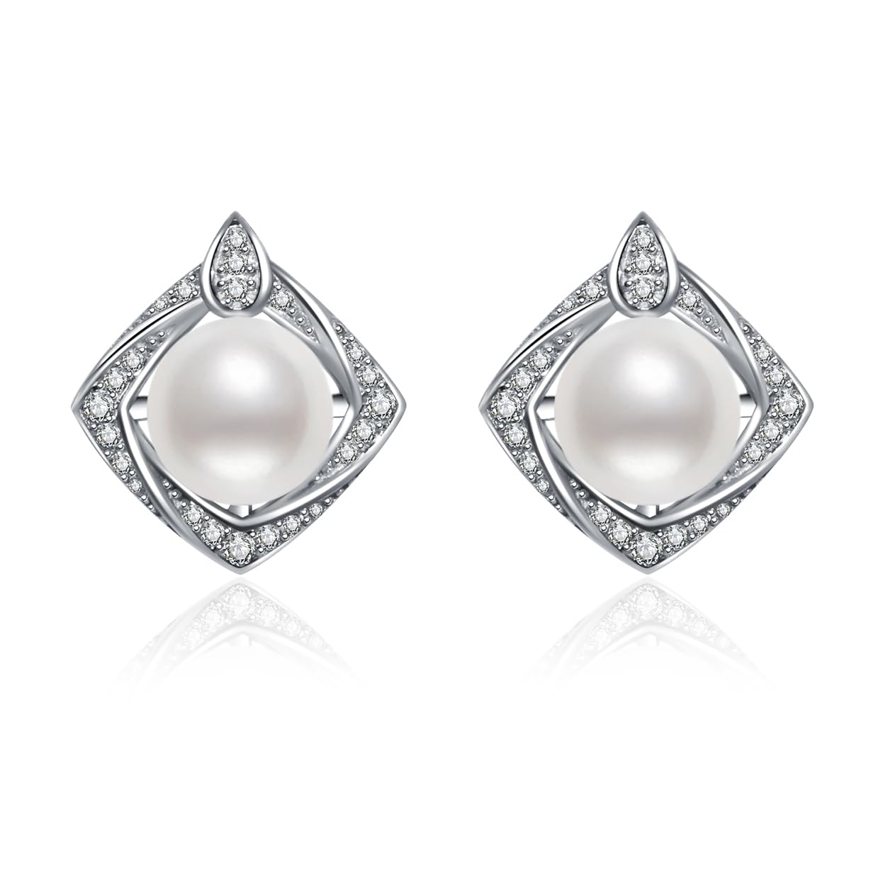 Pearl Earrings for Women - Elegant Mother's Day, Christmas, Anniversary, Birthday & Valentine's Day Gifts for Wife, Mom & Her | Fine Jewelry for Special Occasions & Everyday Wear
