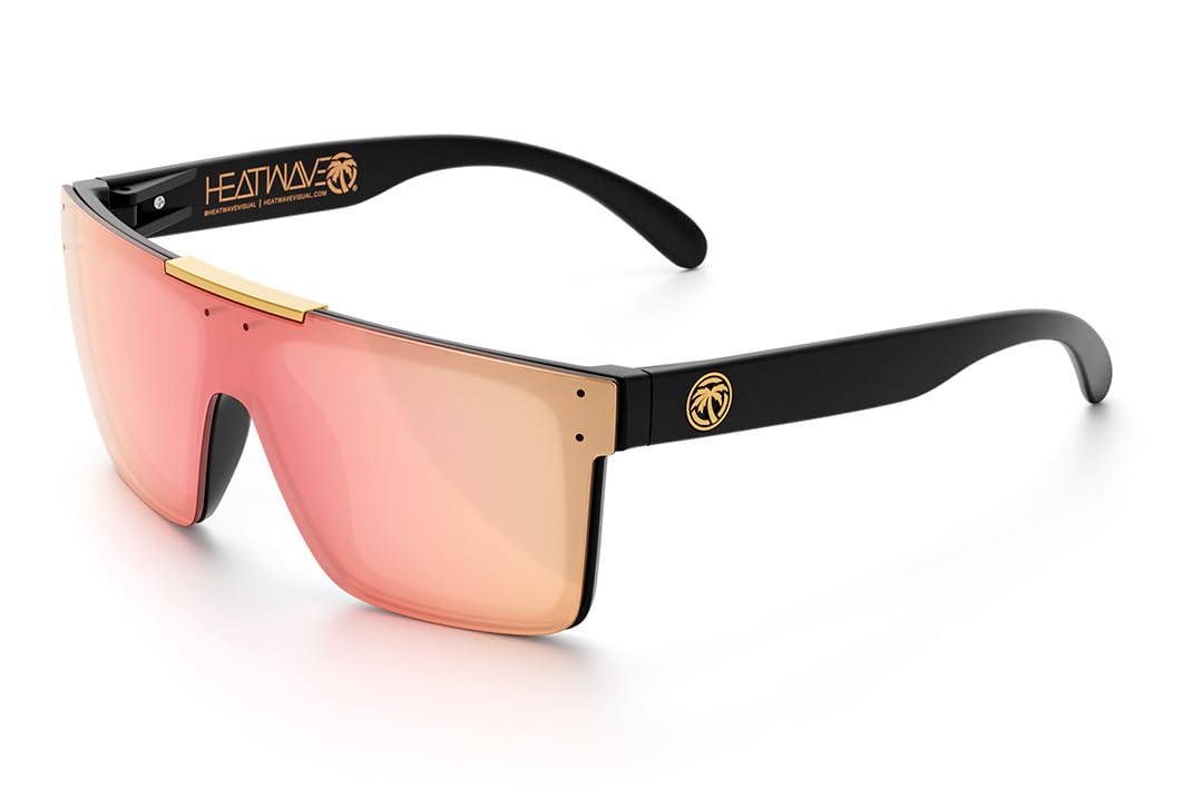 Heat Wave Visual Quatro Sunglasses - UV Protection Polarized Lenses for Men & Women - Perfect for Outdoor Sports, Driving, and Beach Activities