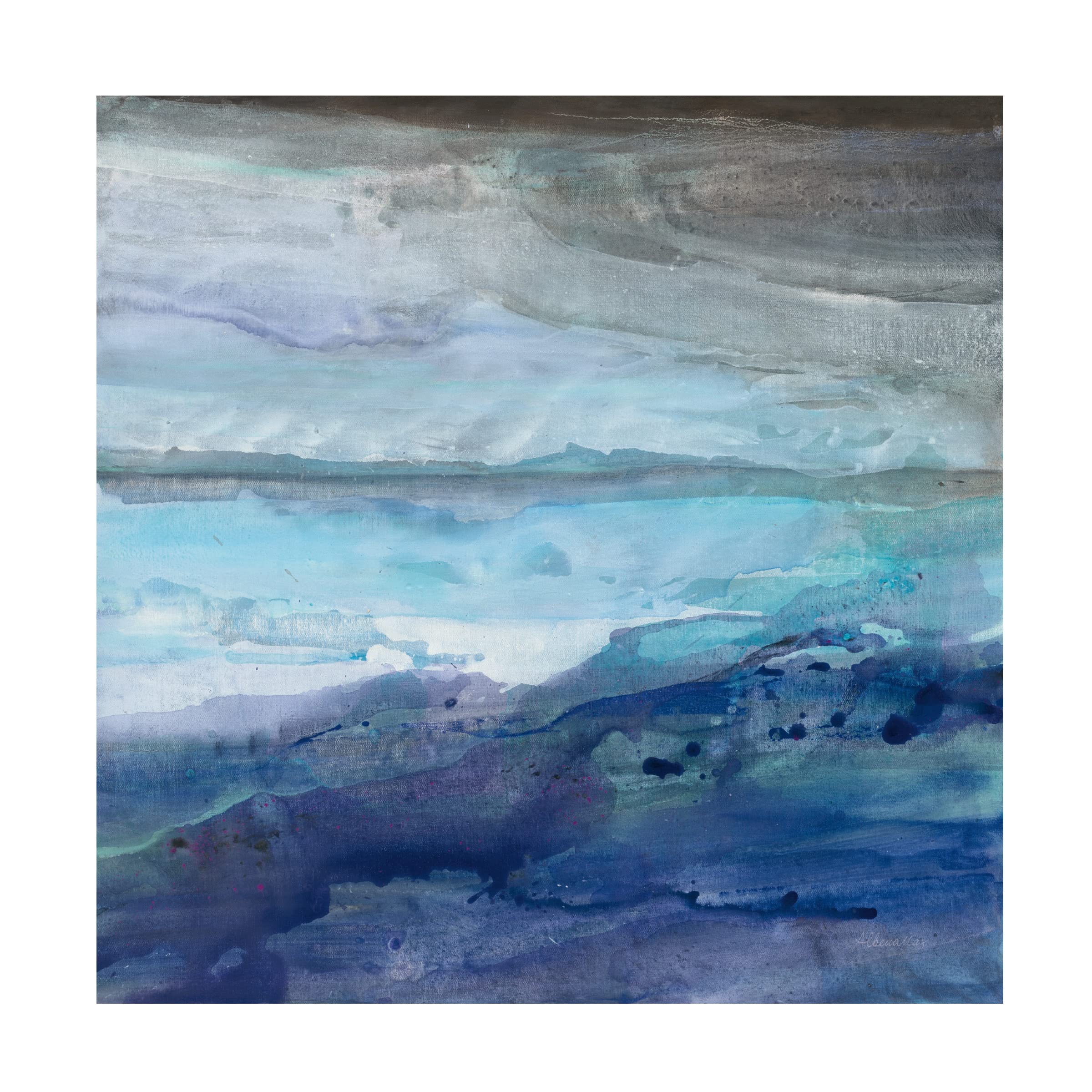 Albena Hristova 'Paradise' Canvas Art Print - 18x18 Inch Modern Wall Decor for Living Room, Bedroom & Office - Trademark Fine Art Collection