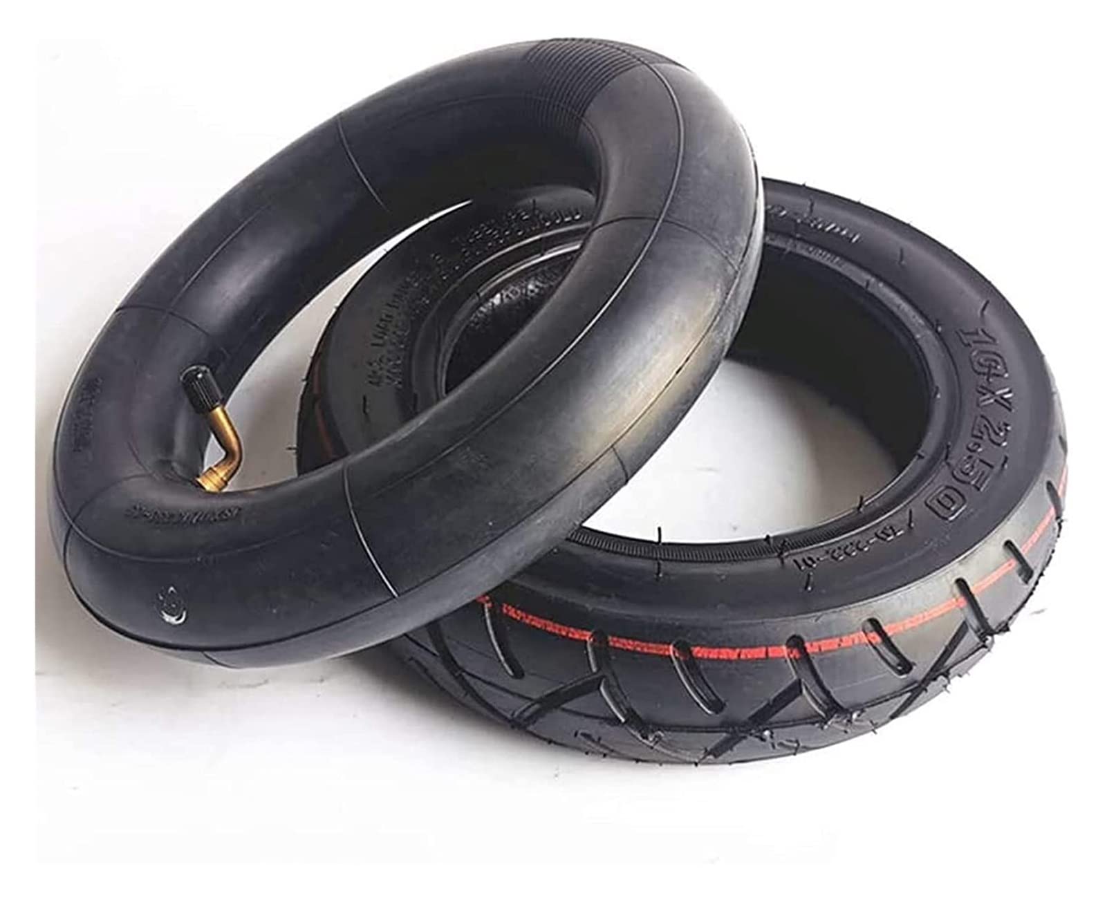 10x2.50 Anti-Skid Wear-Resistant Scooter Tires - Inner & Outer Pneumatic Rubber Replacement Tires for Electric Scooters & Balance Bikes - Perfect for Off-Road Adventures & Urban Commuting