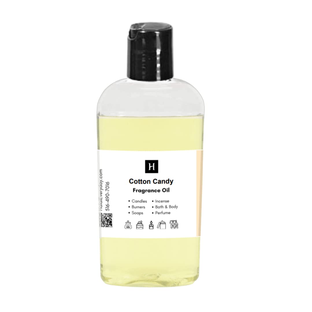 Halal Everyday Fragrance Oil - 16 oz Pure Concentrated Scent for Soap Making, Candle Warmers, DIY Perfume & Body Oil - Cotton Candy & Other Aromas - Perfect for Home Spa, Aromatherapy & Handmade Gifts