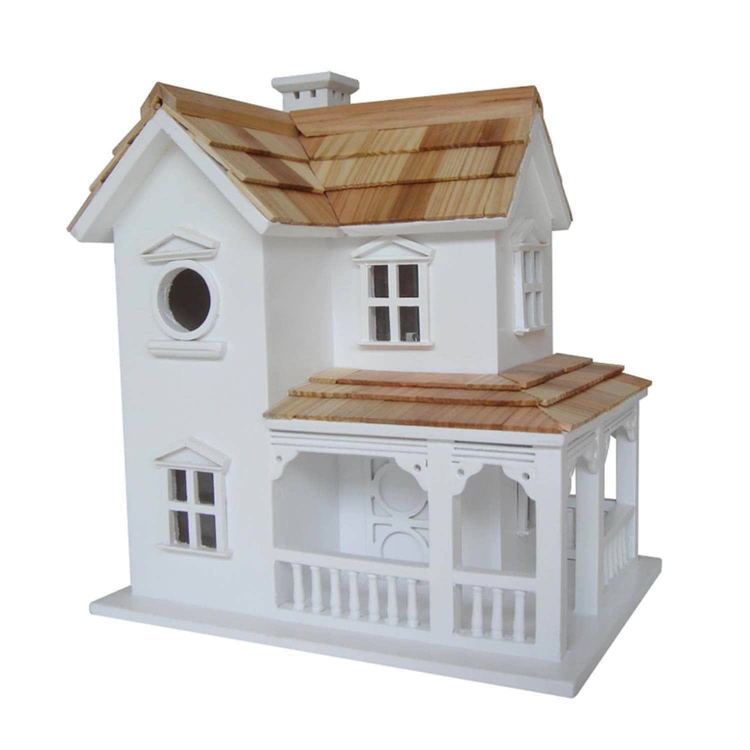 Handcrafted Prairie Farmhouse Birdhouse - Rustic Wooden Bird House for Outdoor Garden Decor - Perfect for Backyard, Patio, and Nature Lovers
