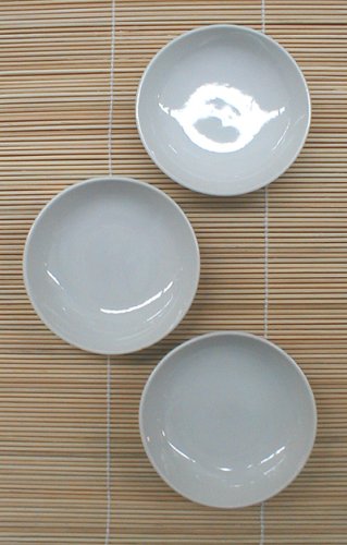 Premium Porcelain Dinner Plates Set of 3 - Elegant White Ceramic Plates for Dining, Entertaining & Special Occasions | Dishwasher & Microwave Safe