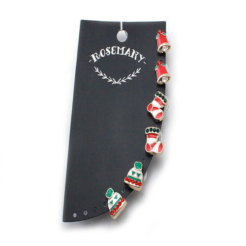 Holiday Earring Set - Multi Color Christmas Party Jewelry for Women, Festive Gift for Her | Perfect for Christmas Parties, Office Celebrations & Holiday Gatherings
