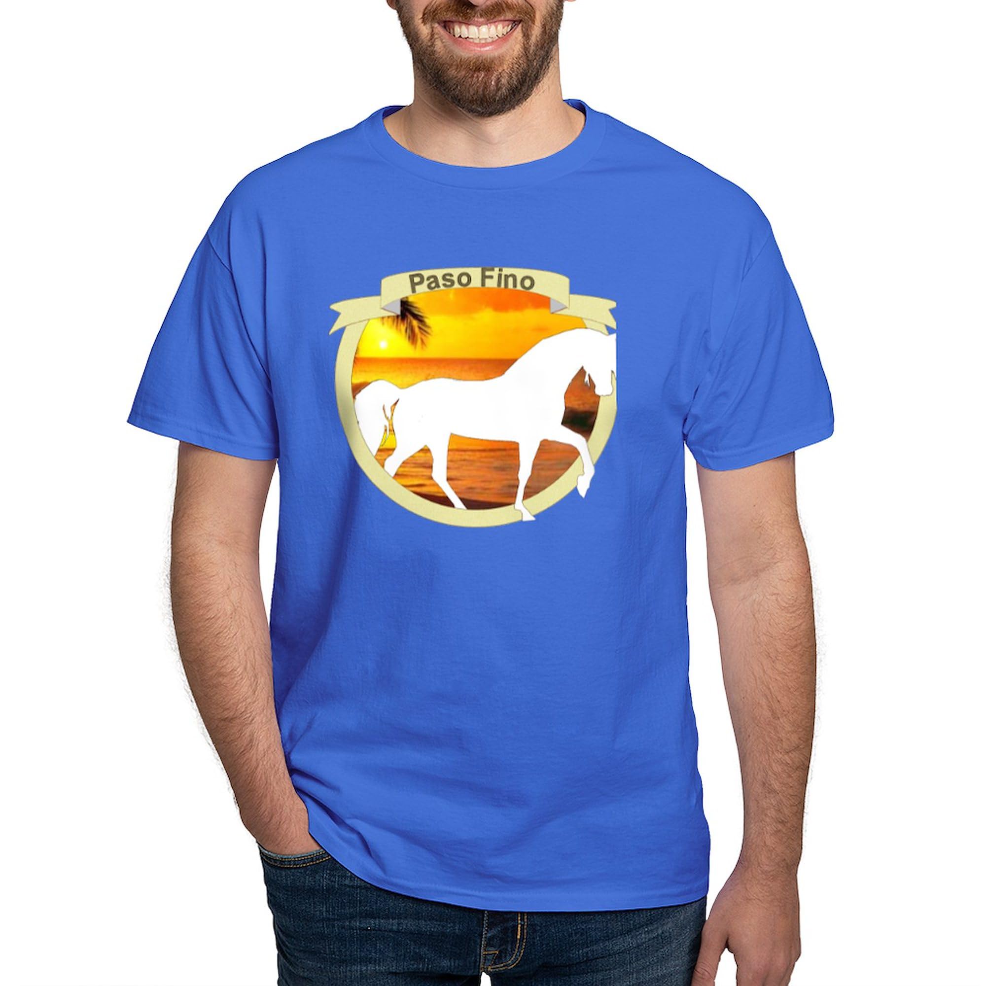 **Paso Fino Sunset Graphic T-Shirt for Men - 100% Cotton Dark Tee - Casual Wear & Horse Riding Enthusiasts**