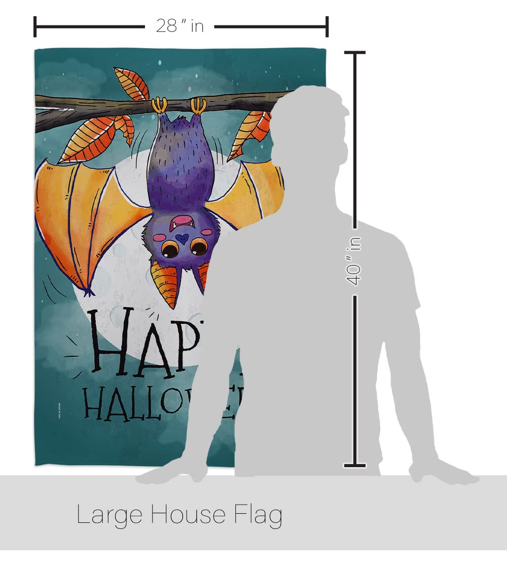 Happy Halloween Bat Flag 28