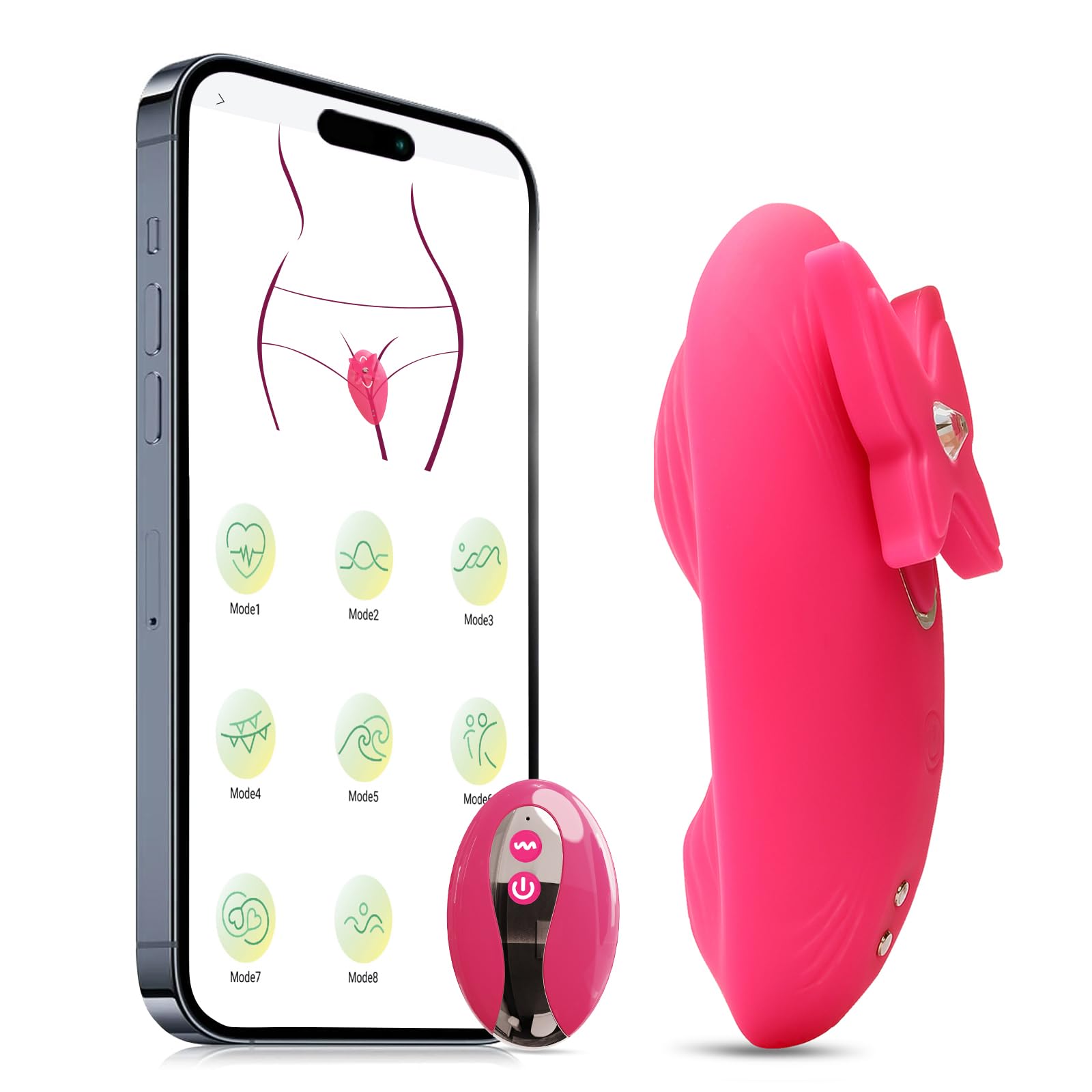 9-Speed Waterproof Rechargeable Wearable Panty Vibrator - Remote Control Butterfly Clitoral Stimulator for Women | Perfect for Couples Play & Solo Pleasure