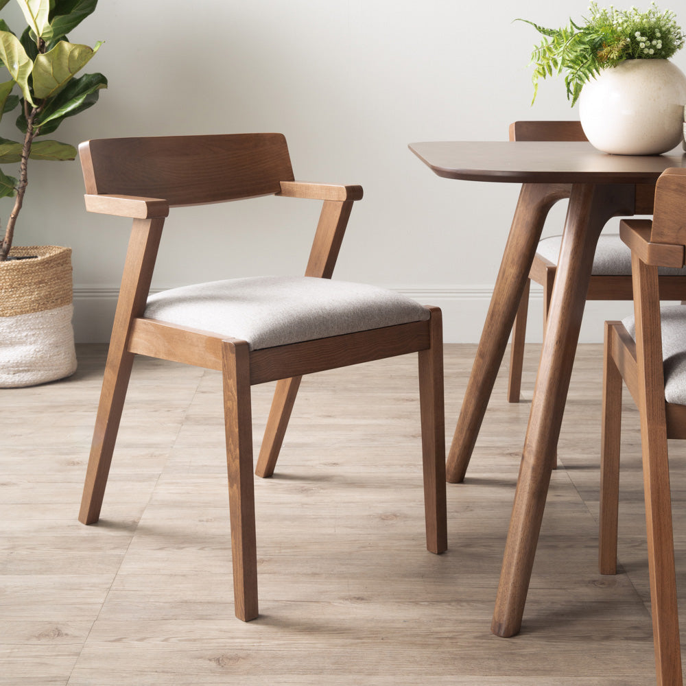 Premium 180cm Solid Walnut Dining Table - RODEN Classic Wooden Table for Dining Room, Kitchen, and Family Gatherings