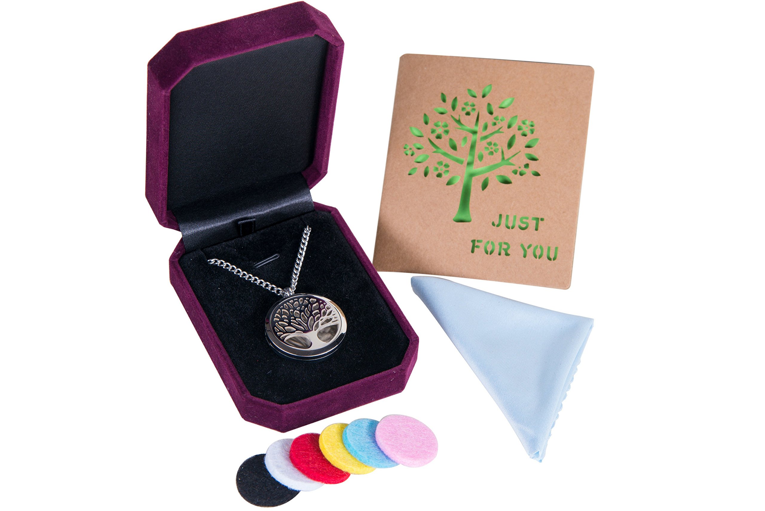 **Aromatherapy Essential Oil Diffuser Necklace – Adjustable 24