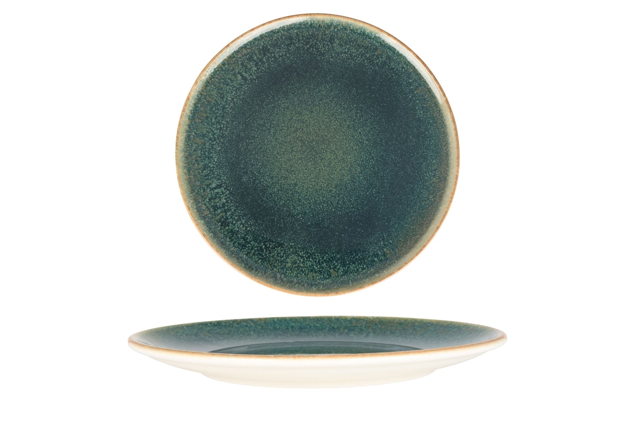 Premium Ore Mar Flat Plate 23cm - Elegant Ceramic Dinner Plate for Fine Dining, Everyday Meals & Entertaining | Dishwasher & Microwave Safe