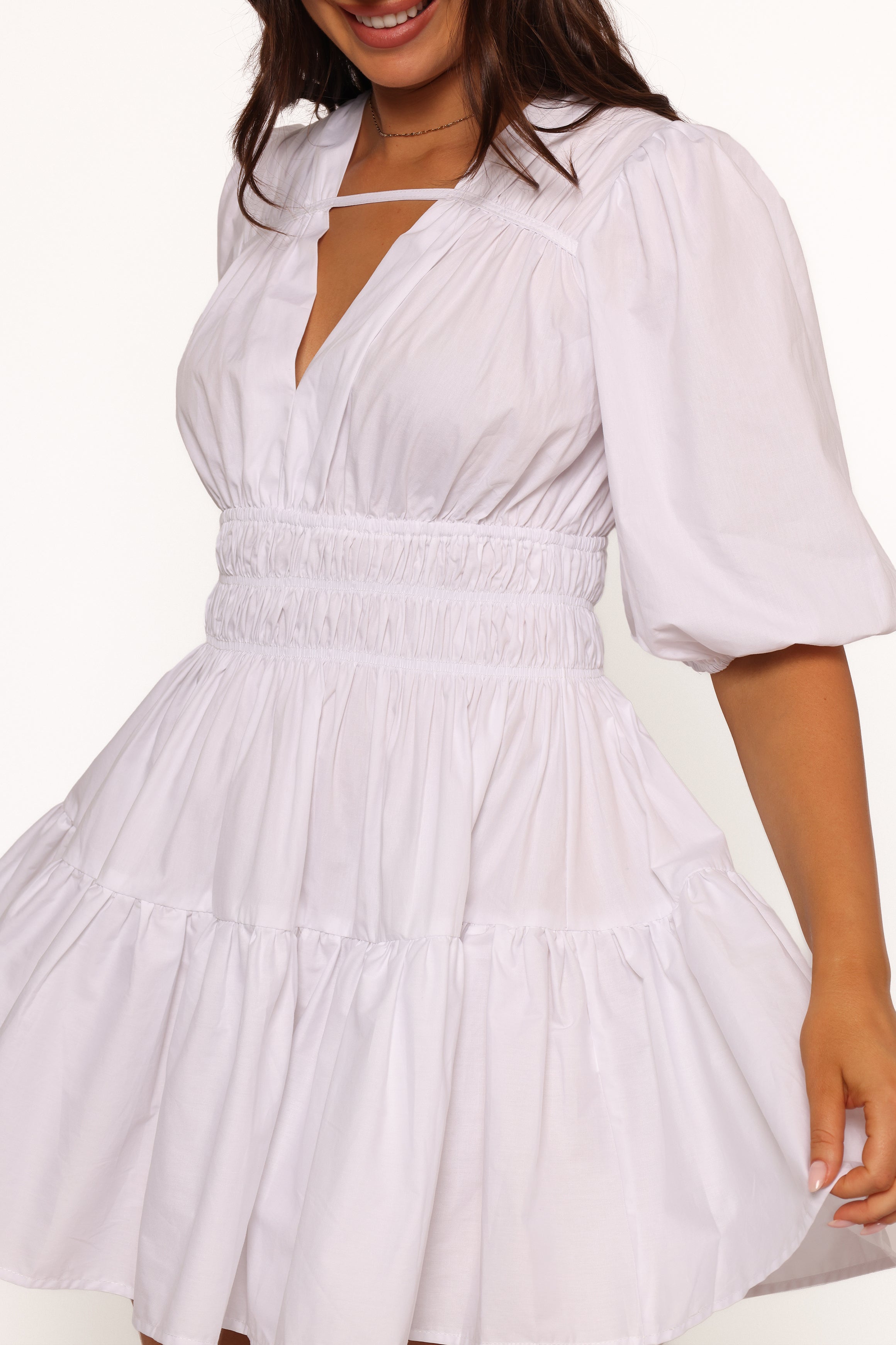 Alessia Mini Dress for Women - Elegant White Summer Party Cocktail Dress | Perfect for Weddings, Dates & Night Out