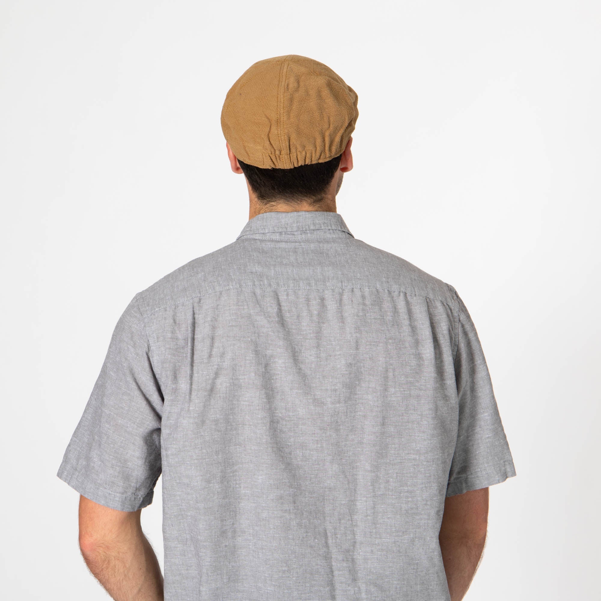 Men's Washed Cotton Twill Driver Cap - Vintage Style Flat Cap for Casual Wear, Outdoor Activities & Driving