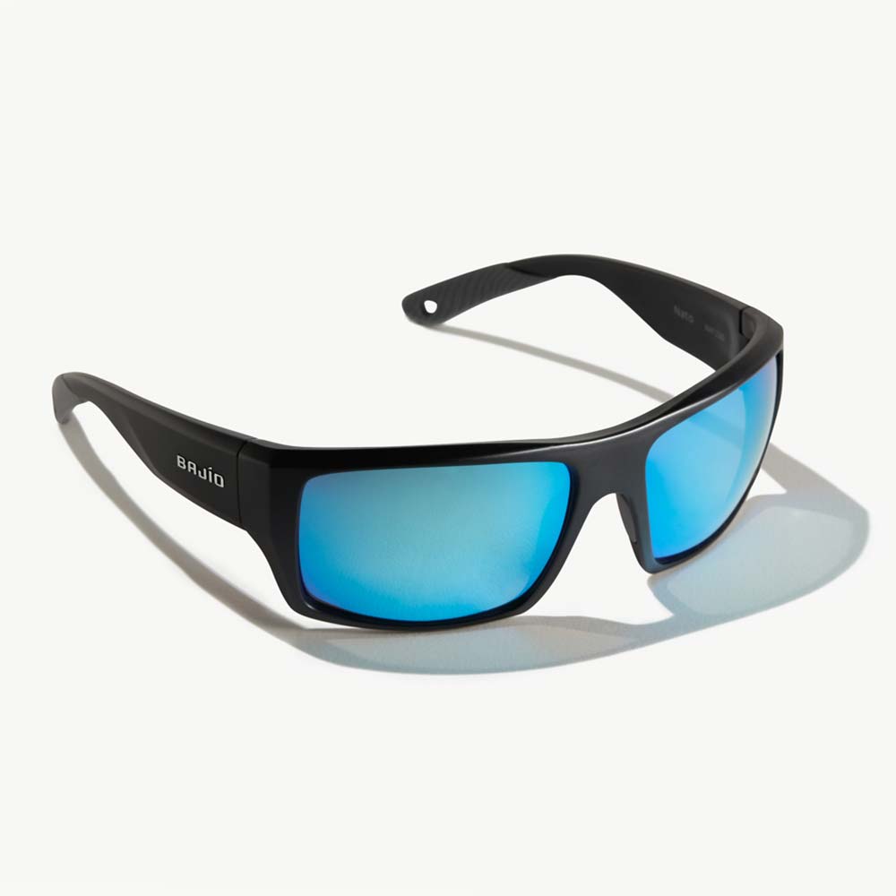 BLACK MATTE/BLUE GLASS