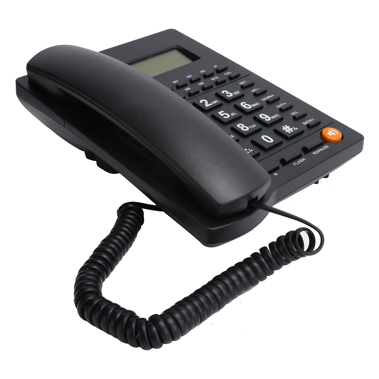 Landline Corded Telephone with Caller ID, Hands-Free Speakerphone, Volume Control & Backlit Display - Large Button Desktop Phone for Office, Home & Hotel Use - Perfect for Elderly & Business Communication