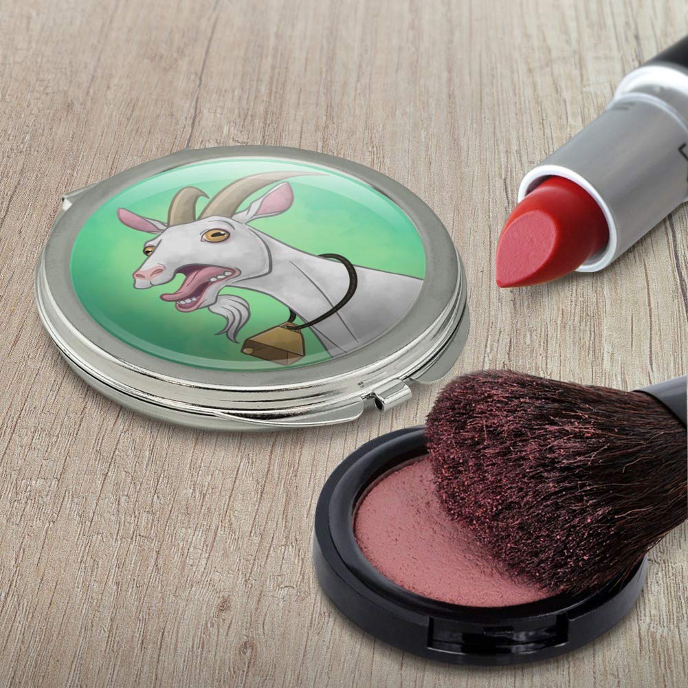 Screaming Goat Compact Travel Purse - Small Handbag with Mirror for Women, Perfect for Makeup, Travel, and Everyday Use