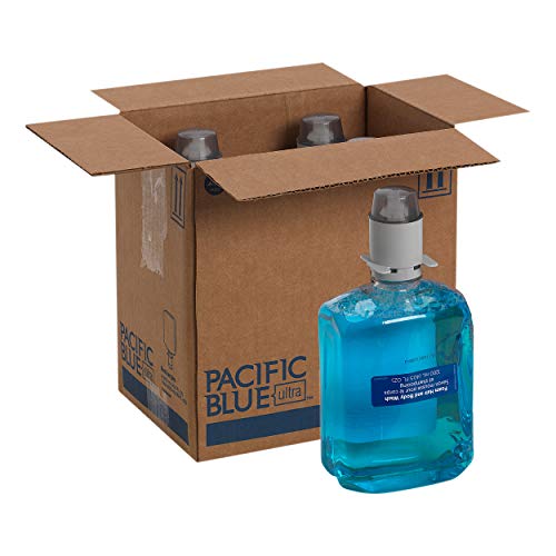 Pacific Blue Ultra Foam Hair and Body Soap Refill 1200ml (4-Pack) - Refreshing Aloe Scent by GP PRO | Ideal for Home, Gym, and Office Dispensers | Gentle Cleansing for All Skin Types