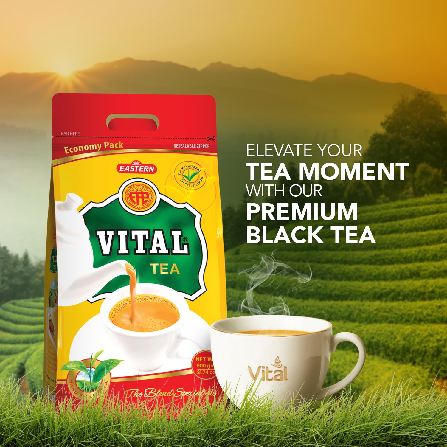 Premium Kenyan Black Loose Leaf Tea - Hand-Picked Antioxidant Rich Tea Leaves, 35.27oz (1kg) for Brewing & Indian Chai - Perfect for Morning Energy, Afternoon Relaxation & Healthy Lifestyle