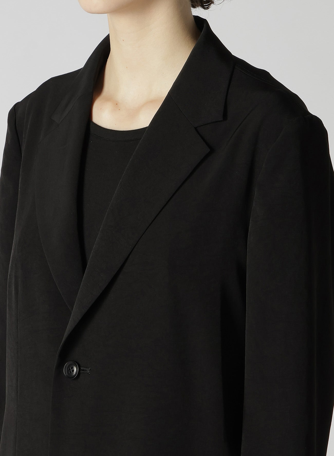 Elegant Asymmetric Crepe de Chine Jacket for Women - Stylish & Lightweight Outerwear for Office, Parties & Evening Events