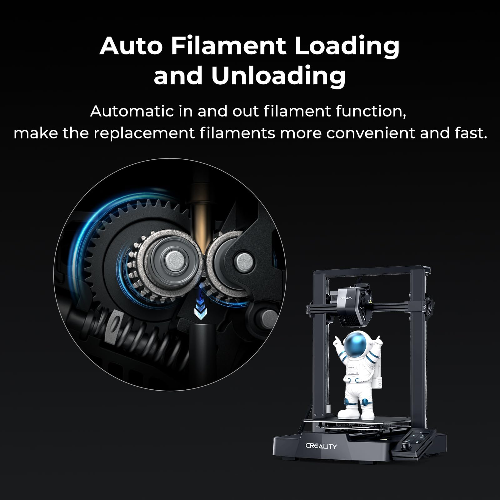 Creality Ender 3 V3 SE 3D Printer - 250mm/s High Speed Printing with CR Touch Auto Leveling & Sprite Direct Extruder | Dual Z-Axis & Auto Filament Loading | 8.66x8.66x9.84 inch Build Volume | Perfect for Home DIY, Prototyping & Hobbyist 3D Printing Projects