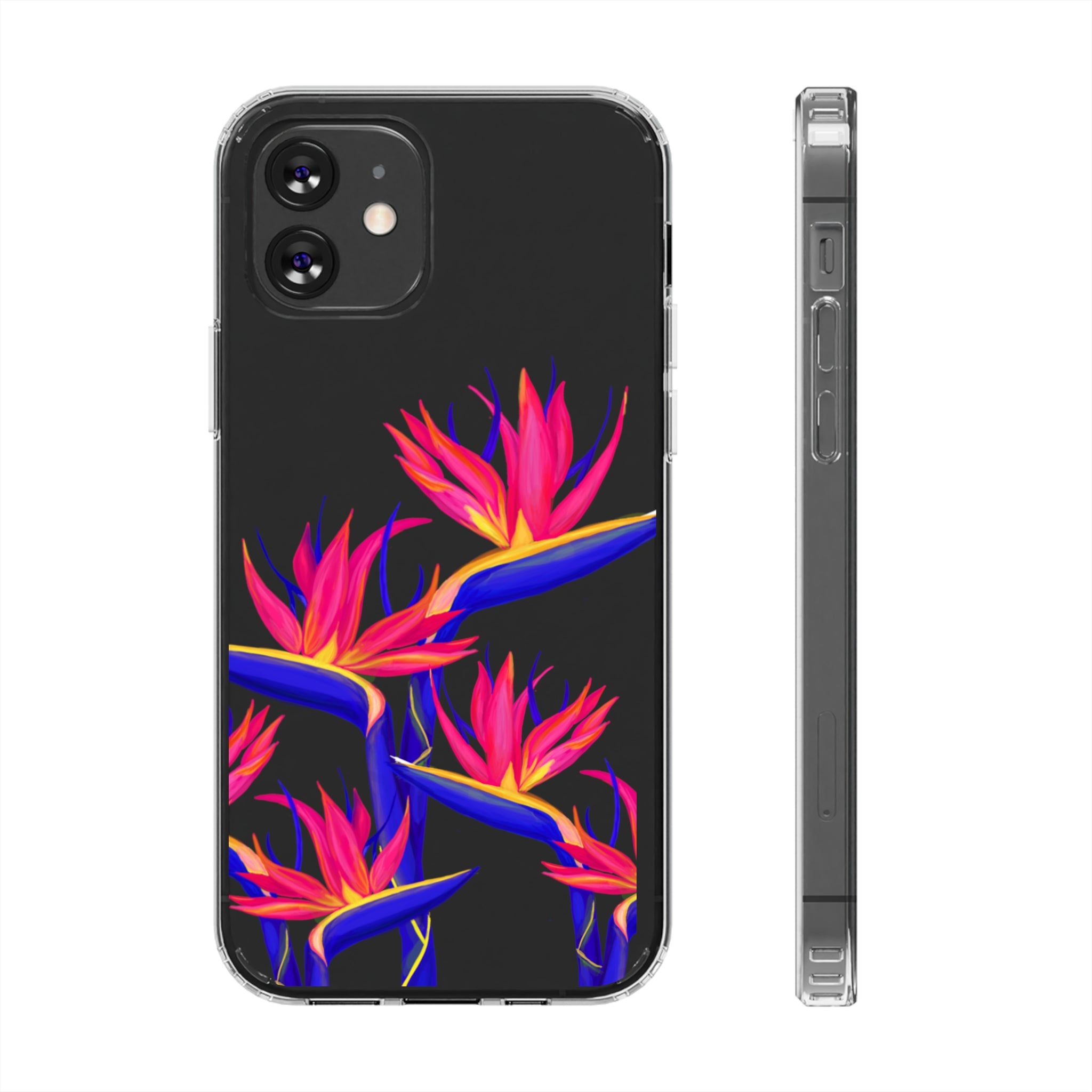 Pua Manu Neon Clear Phone Case - Shockproof & Scratch-Resistant Protective Cover for iPhone & Samsung - Perfect for Outdoor, Travel & Daily Use