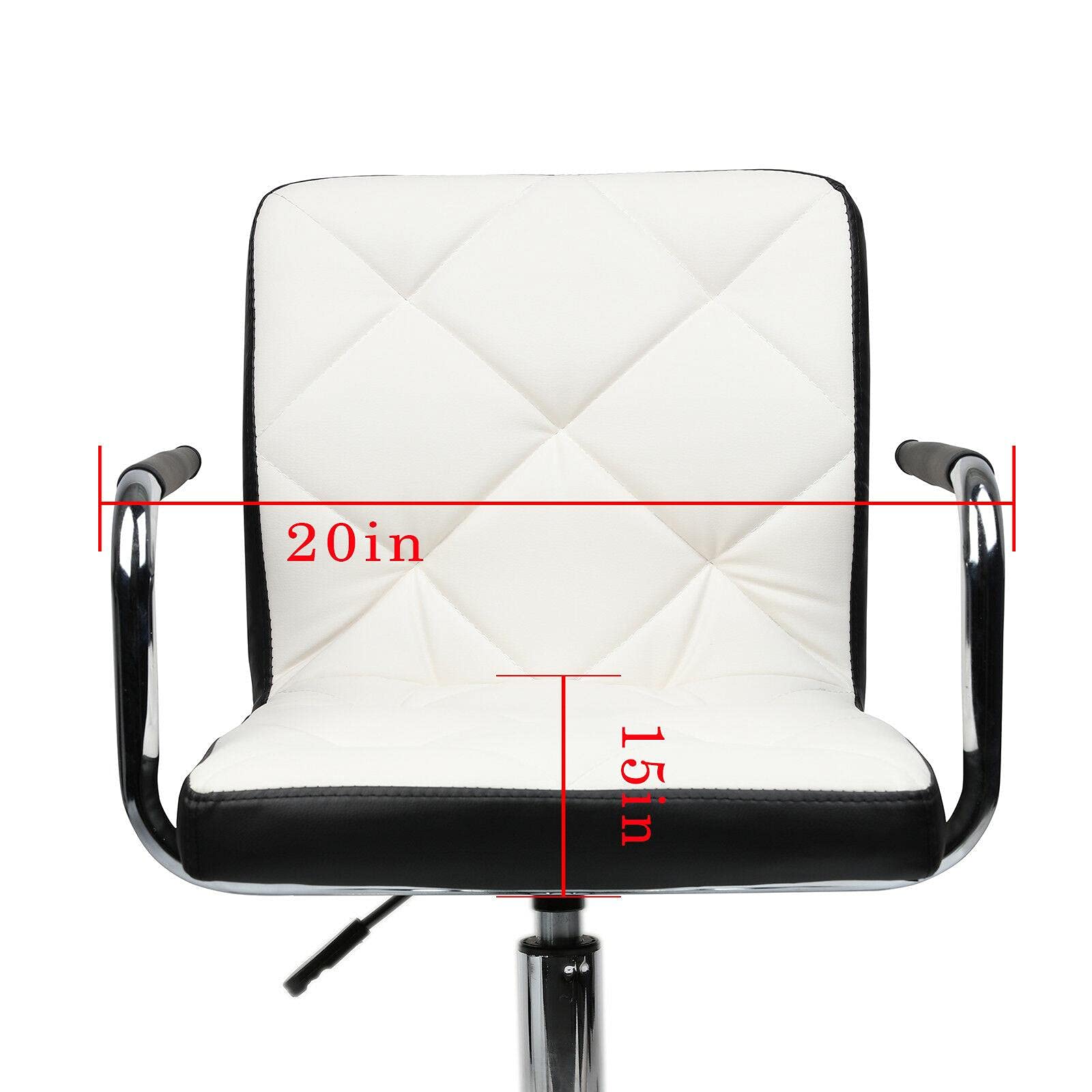 Modern PU Leather Office Desk Computer Chair - Ergonomic Swivel Gaming Chair with Adjustable Height for Home Office, Gaming & Workstations | Comfortable Desk Chair for Long Hours, Study & Professional Use