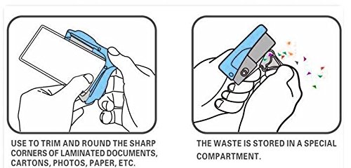 Corner Rounder with Chips Tray - 5mm Blue Scrapbooking Corner Cutter Tool for Photos, Paper Crafts & Card Making | Perfect for DIY Albums, Greeting Cards & Memory Books
