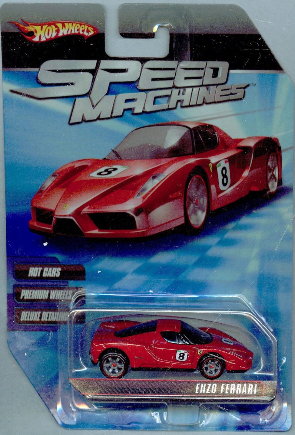 Hot Wheels 1:64 Scale Enzo Ferrari Red Speed Machine Die-Cast Toy Car - Collectible Racing Model for Kids & Adults, Perfect for Display, Play & Racing Scenes