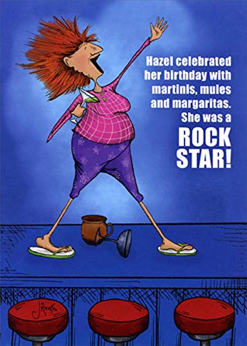 Funny Birthday Card for Women - Oatmeal Studios Humorous Feminine Greeting Card - Perfect for Her Birthday, Girls Night Out & Bar Celebrations