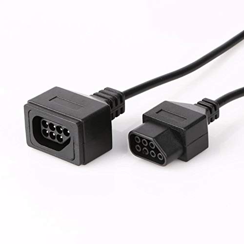 Nintendo NES Game Controller Extension Cable 2-Pack (6ft/1.8m) - Extra Long Cord for Comfortable Gaming Setup - Perfect for Retro Gaming, Home Entertainment & Multiplayer Sessions