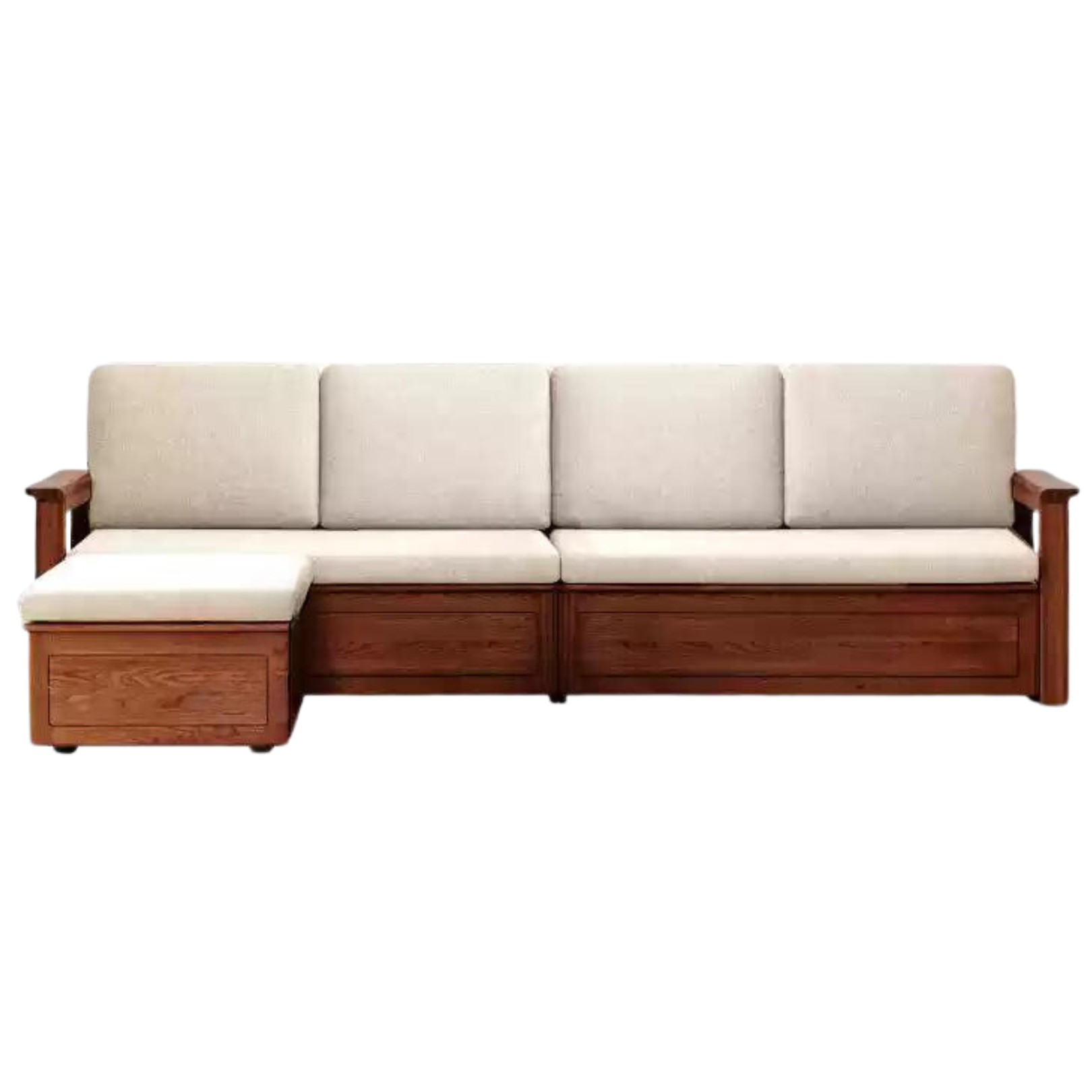out of stock 116.1х58.6х35.4 inch / 295х149х90сm / walnut color / four-seater + footstool (gravel white)