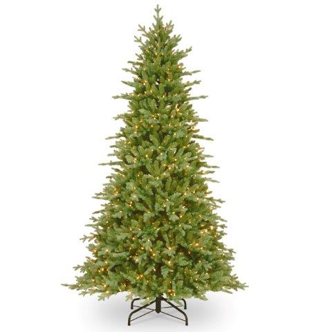 7.5 ft Pre-Lit Buckingham Spruce Artificial Christmas Tree with Dual Color LED Infinity Lights & PowerConnect - Perfect for Living Room, Office, and Holiday Decorations