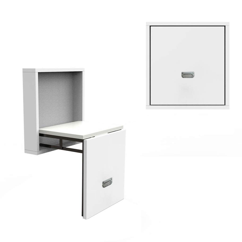 GAOXINGSHOP Wall Mounted Folding Ottoman Footstool - Space Saving Entryway Bench, Invisible Hanging Shoe Stool for Small Spaces (Color: Rice White) | Perfect for Apartments, Hallways & Closet Organization