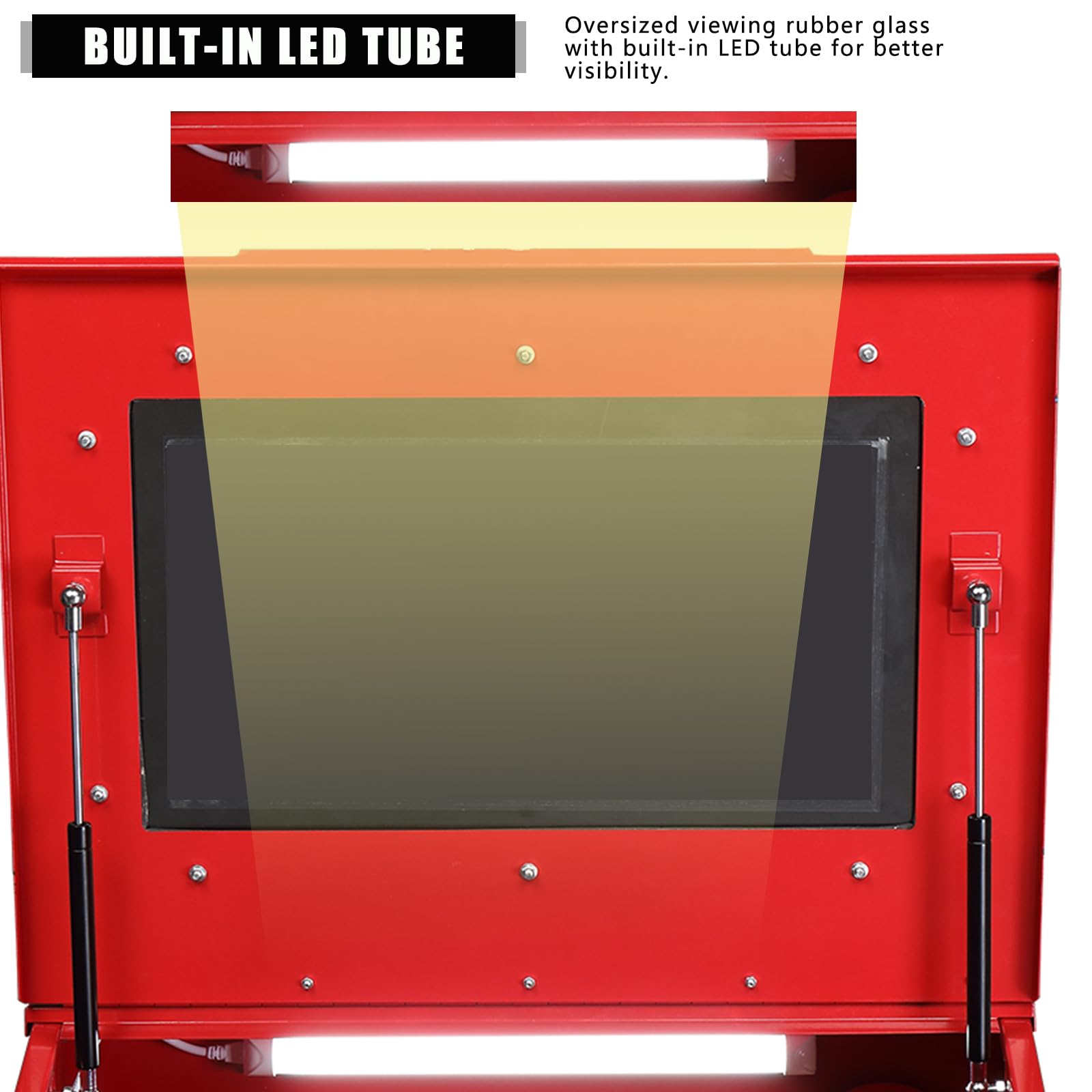 AutoForever 40 Gallon Heavy Duty Bench Top Sandblasting Cabinet - Large Abrasive Blaster with Gun, 4 Nozzles & Air Compressor (60-125PSI/6-25CFM) for Rust, Paint, Stain Removal - Perfect for Automotive Restoration, Metal Cleaning & DIY Projects