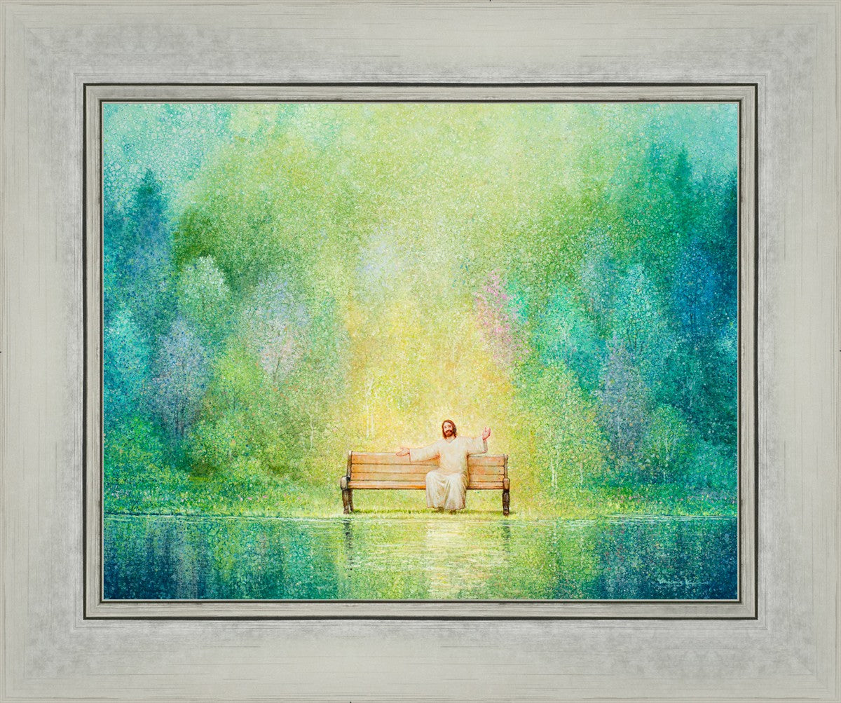 Come Unto Me and I Will Give You Rest - Inspirational Christian Wall Art for Home Decor & Church - Perfect for Bedroom, Living Room & Office