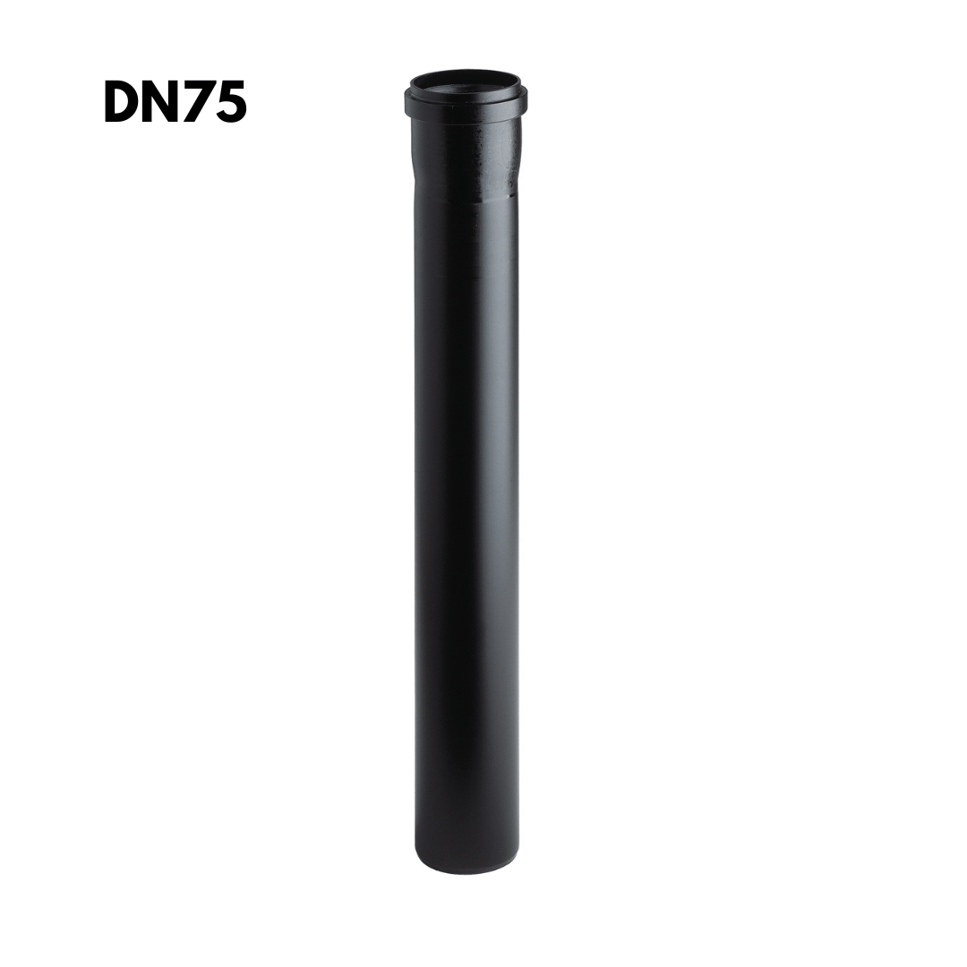 OASE Black Connection Pipe (DN110/75/50) - Durable PVC Plumbing Fittings for Drainage Systems, Sewer Lines & Water Supply - Perfect for Home, Garden & Industrial Use