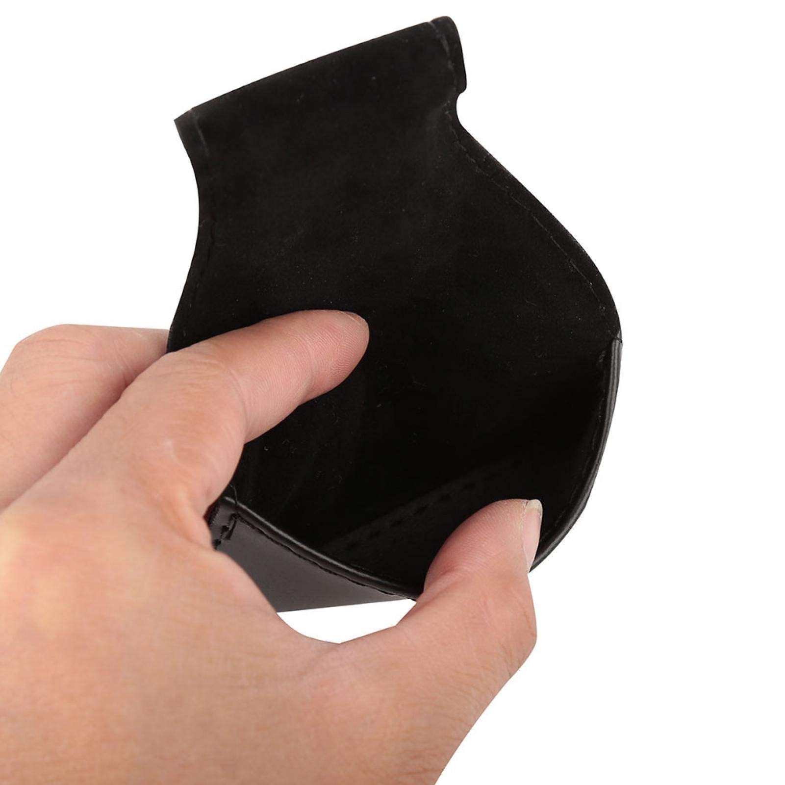 Premium PU Leather Billiard Chalk Holder - Portable Snooker & Pool Chalk Bag Accessory (Black) - Perfect for Billiards, Pool Bars, and Home Game Rooms