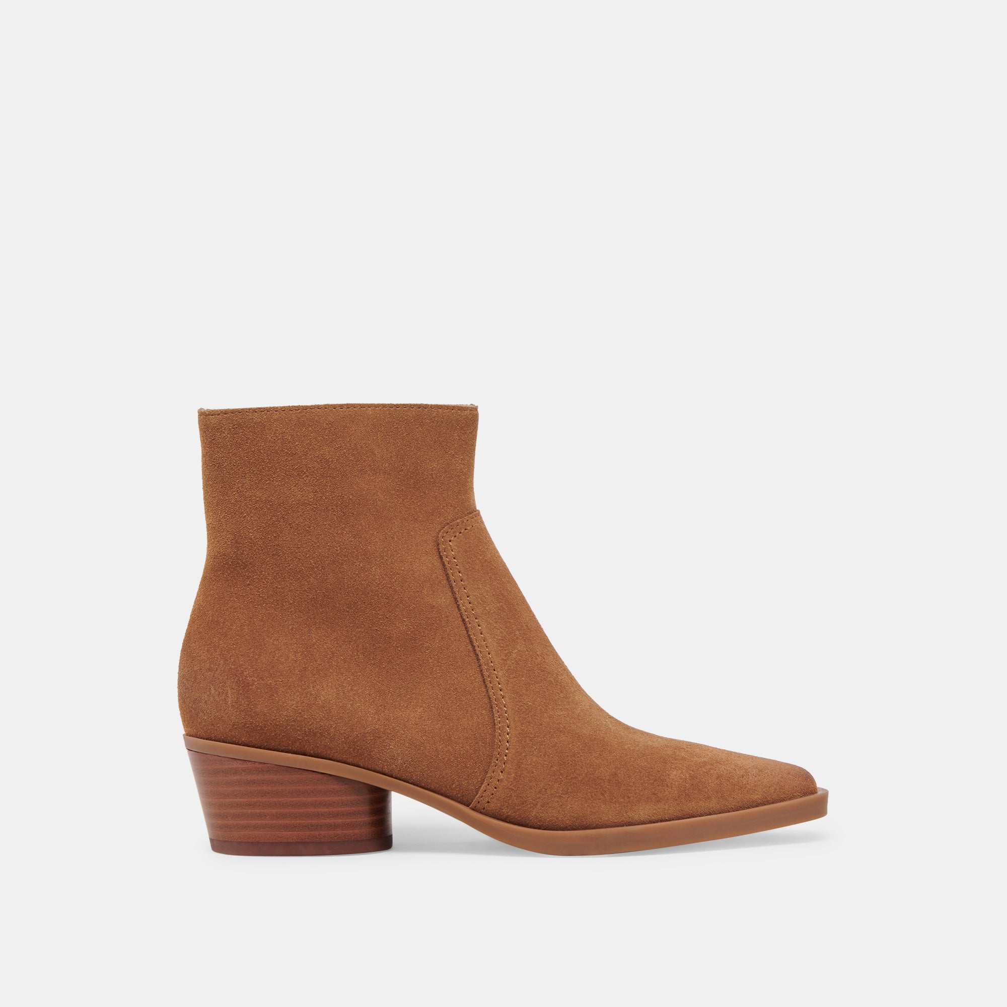 FAHARI H2O Wide Booties for Women - Brown Suede Waterproof Winter Boots | Comfortable Slip-On Snow Booties for Cold Weather, Rain & Snow Days | Perfect for Outdoor Activities, Walking Dogs & Winter Fashion